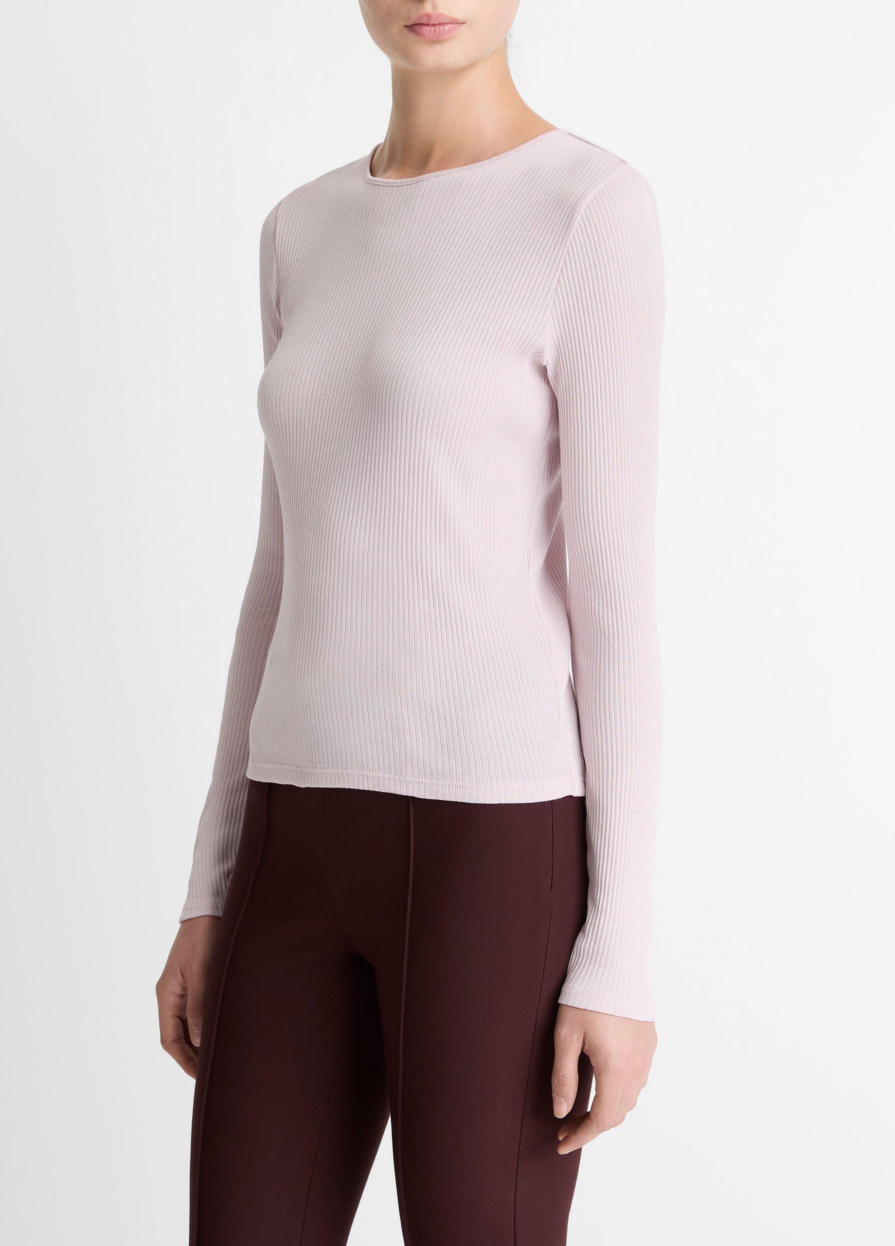 Ribbed Pima Cotton Long-Sleeve T-Shirt image number 1
