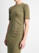 Pima Cotton-Blend Side-Drape Dress image number 1