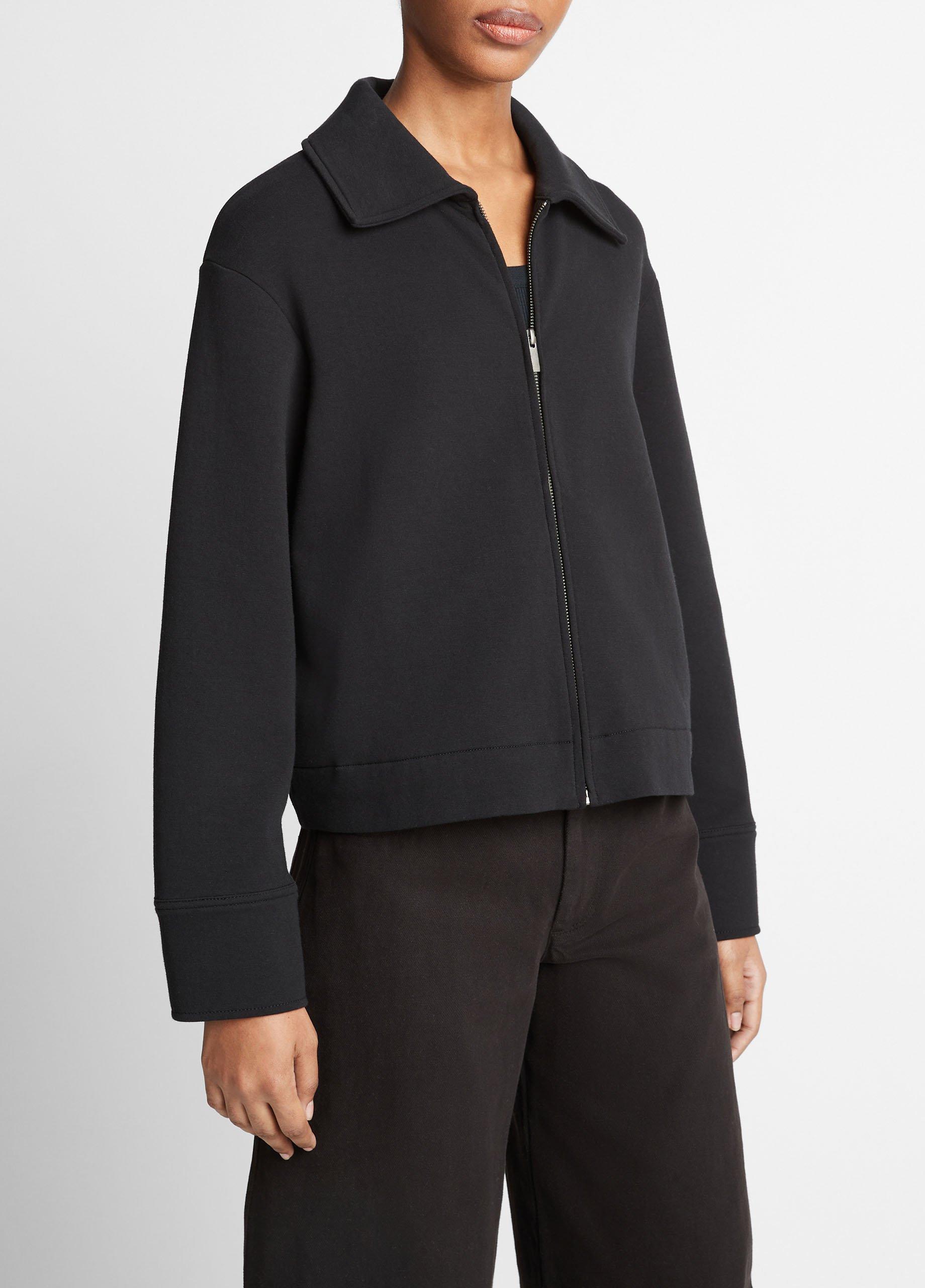 Zip-Up Collared Jacket in Jackets