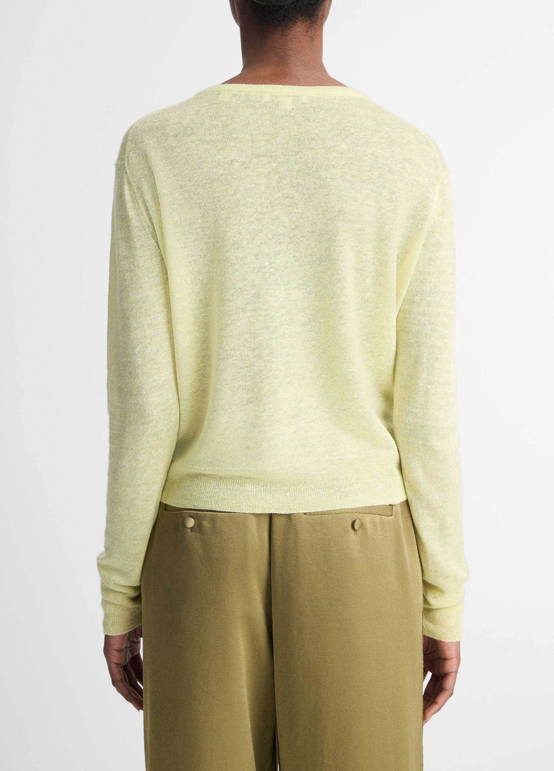 Vince linen sweater sales