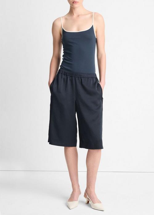 Side-Stripe Satin Low-Rise Short