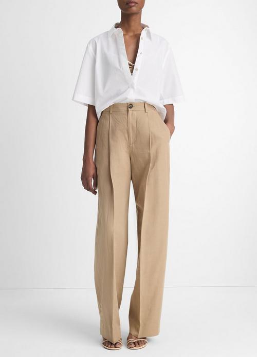 High-Waist Tailored Wide-Leg Trouser