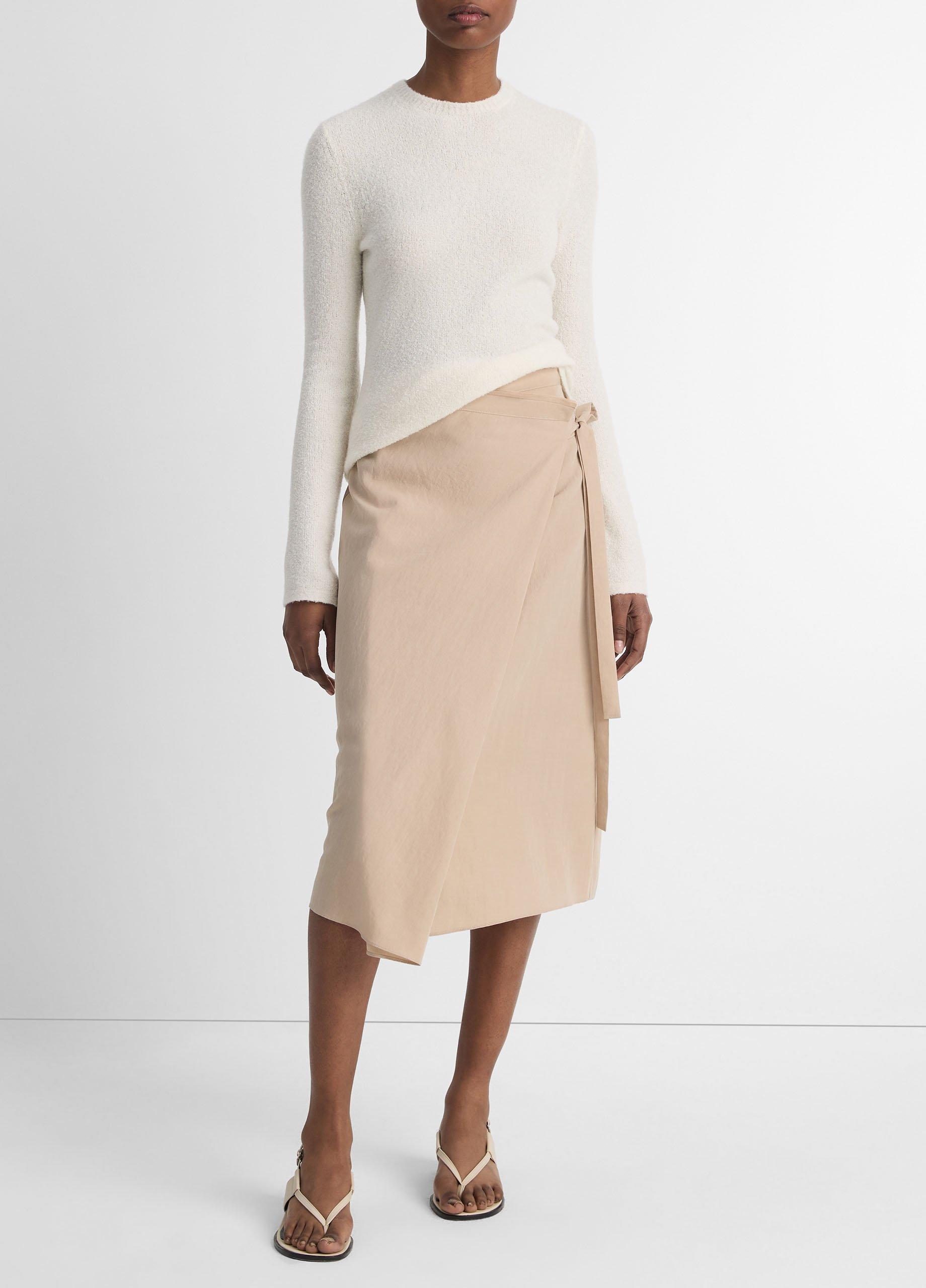 Asymmetric Wrap Skirt in Dresses Skirts Vince