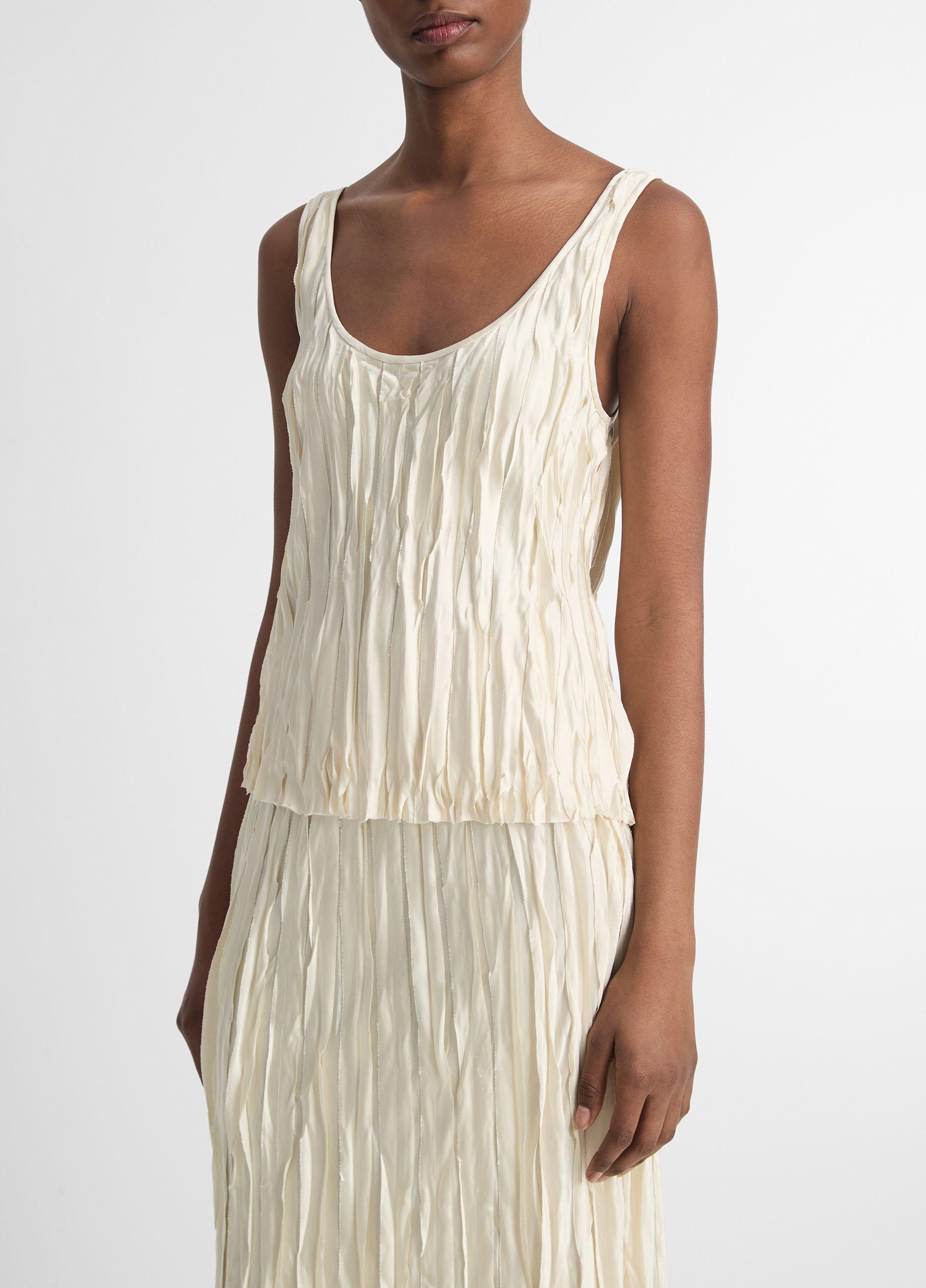 Crushed Satin Bias Tank image number 2