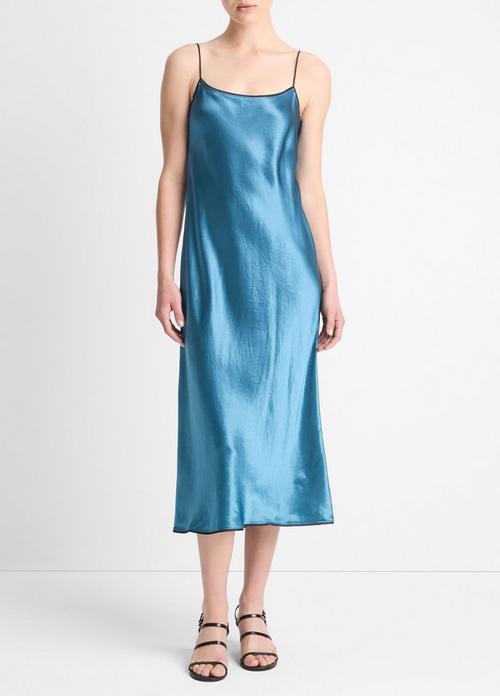 Satin Tipped Slip Dress