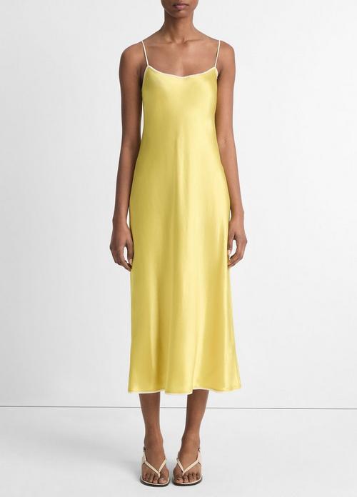 Satin Tipped Slip Dress