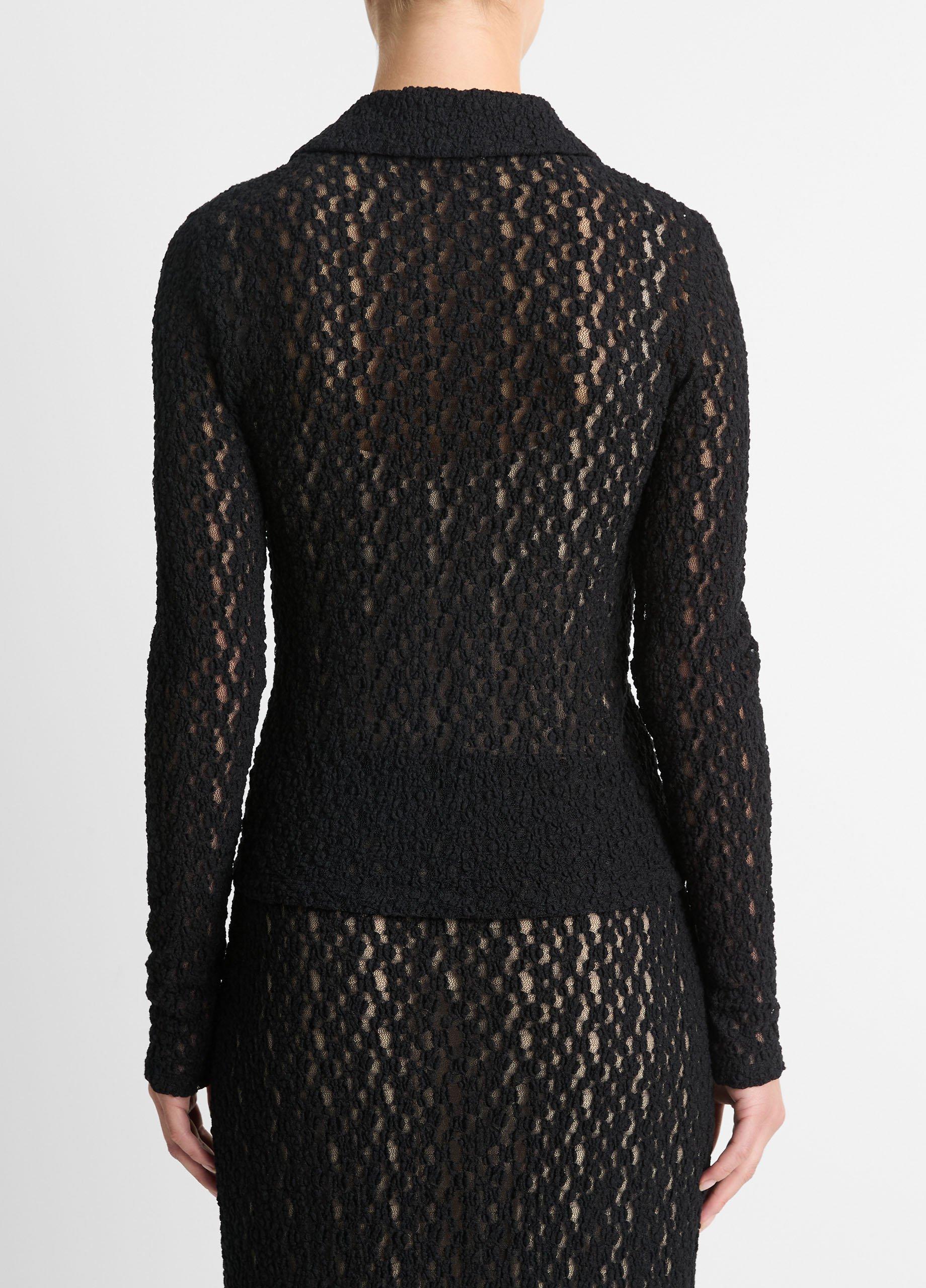 SOMEWHERE BUTTER ♥ Flower Lace Button Long Top SOMEWHERE BUTTER ♥ Flower Lace Button Long Top