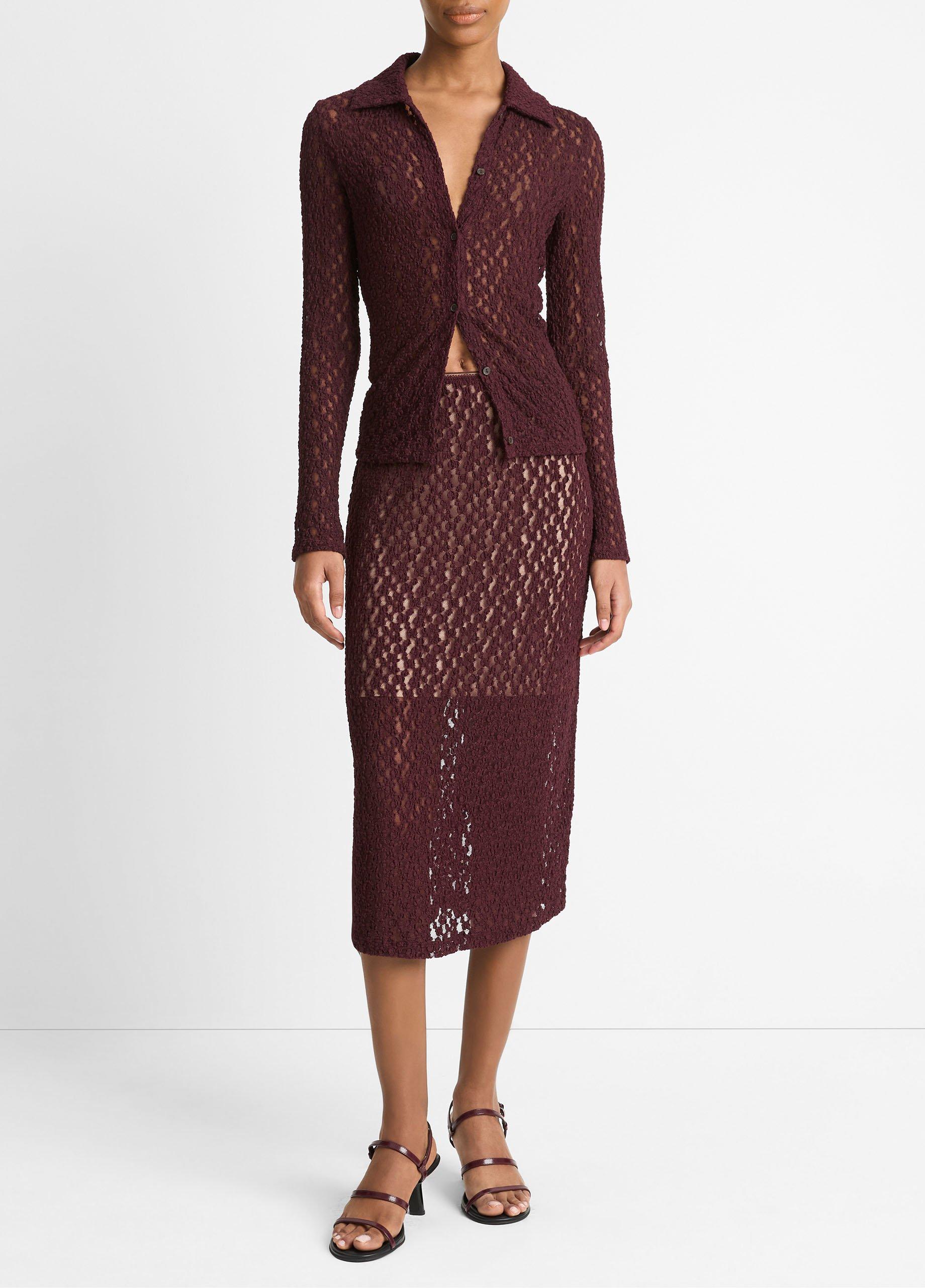 Floral Smocked Long-Sleeve Button-Up Top image number 0