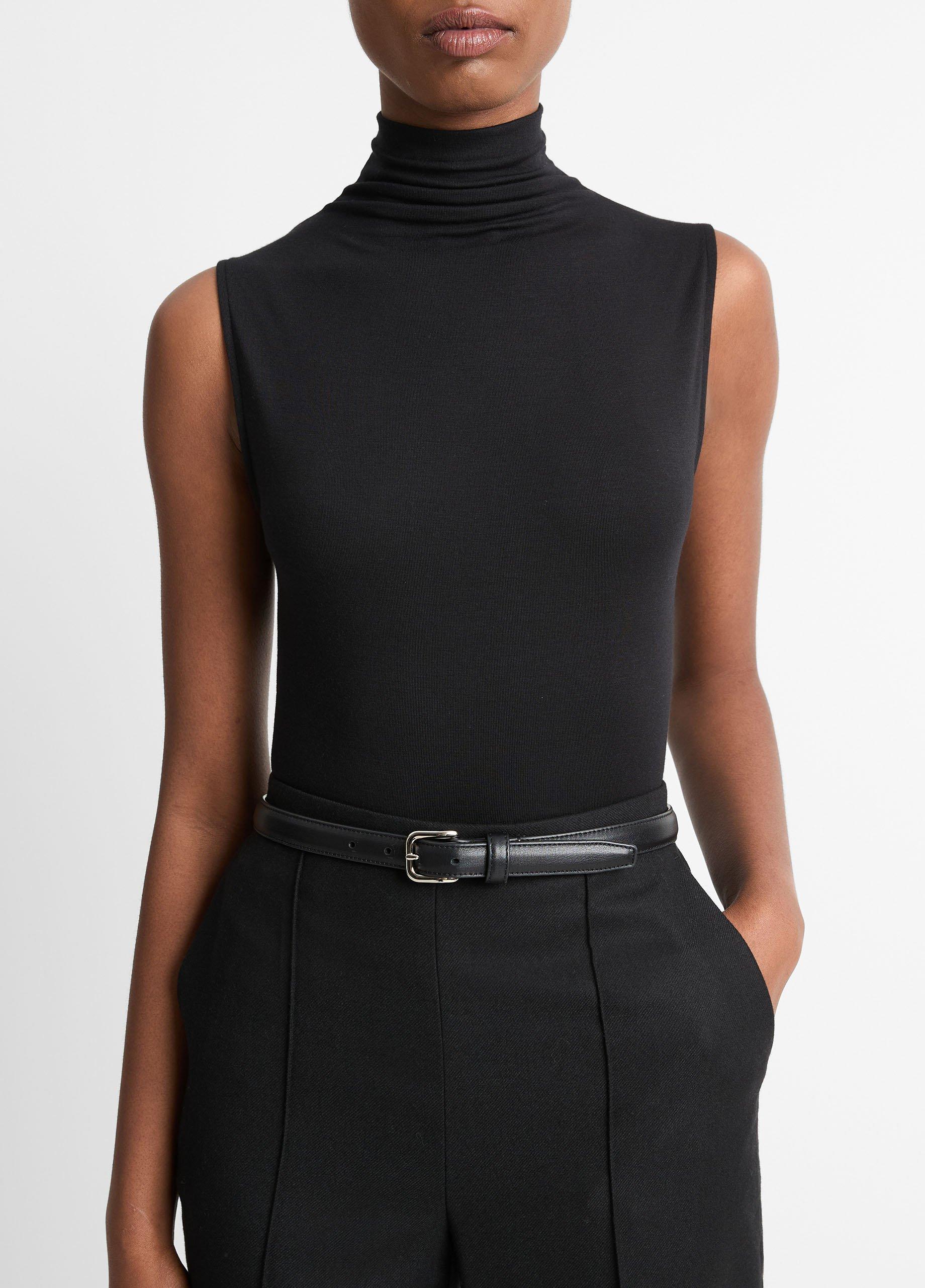 Jersey Sleeveless Turtleneck image number 1