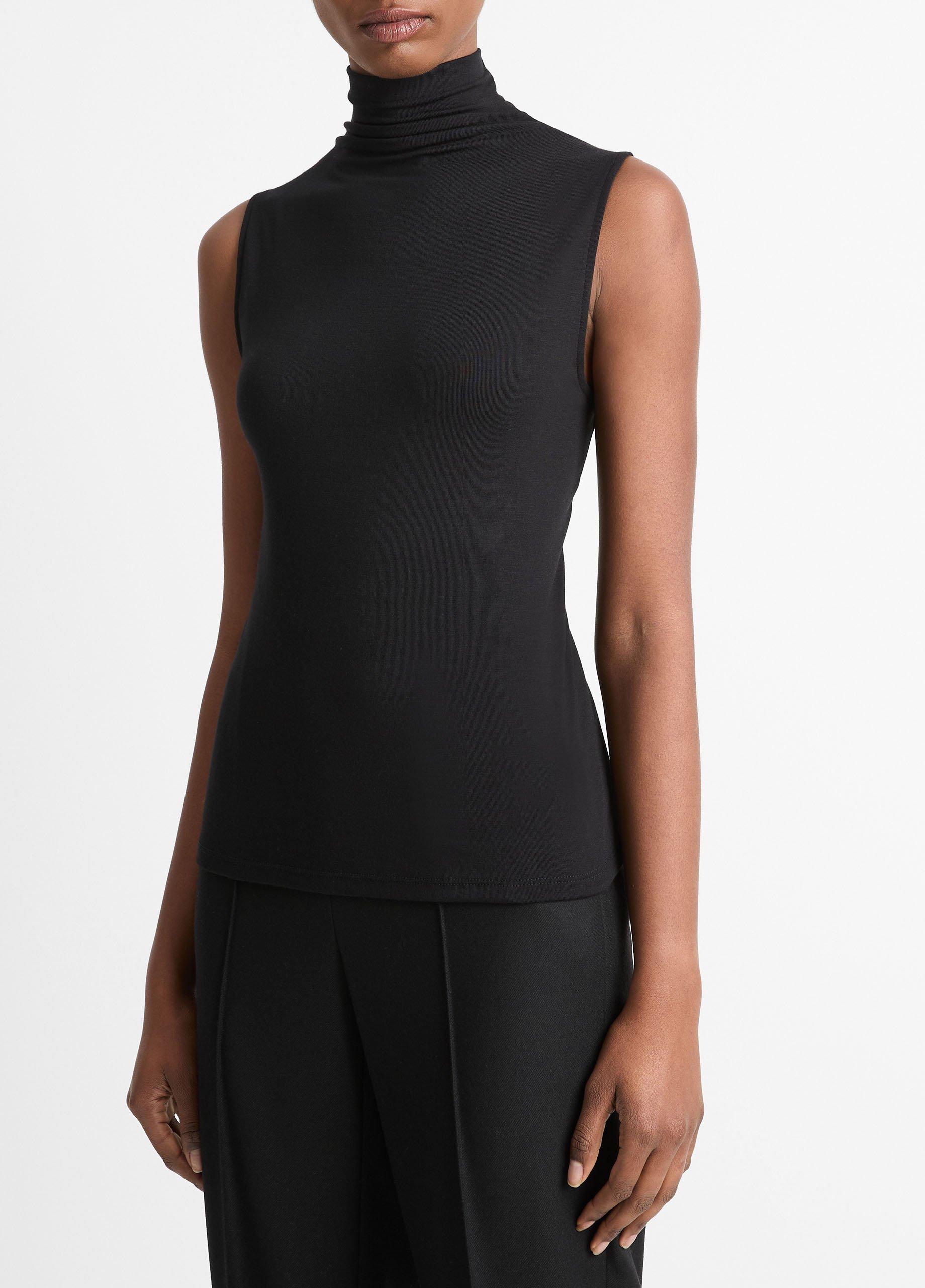Jersey Sleeveless Turtleneck image number 2