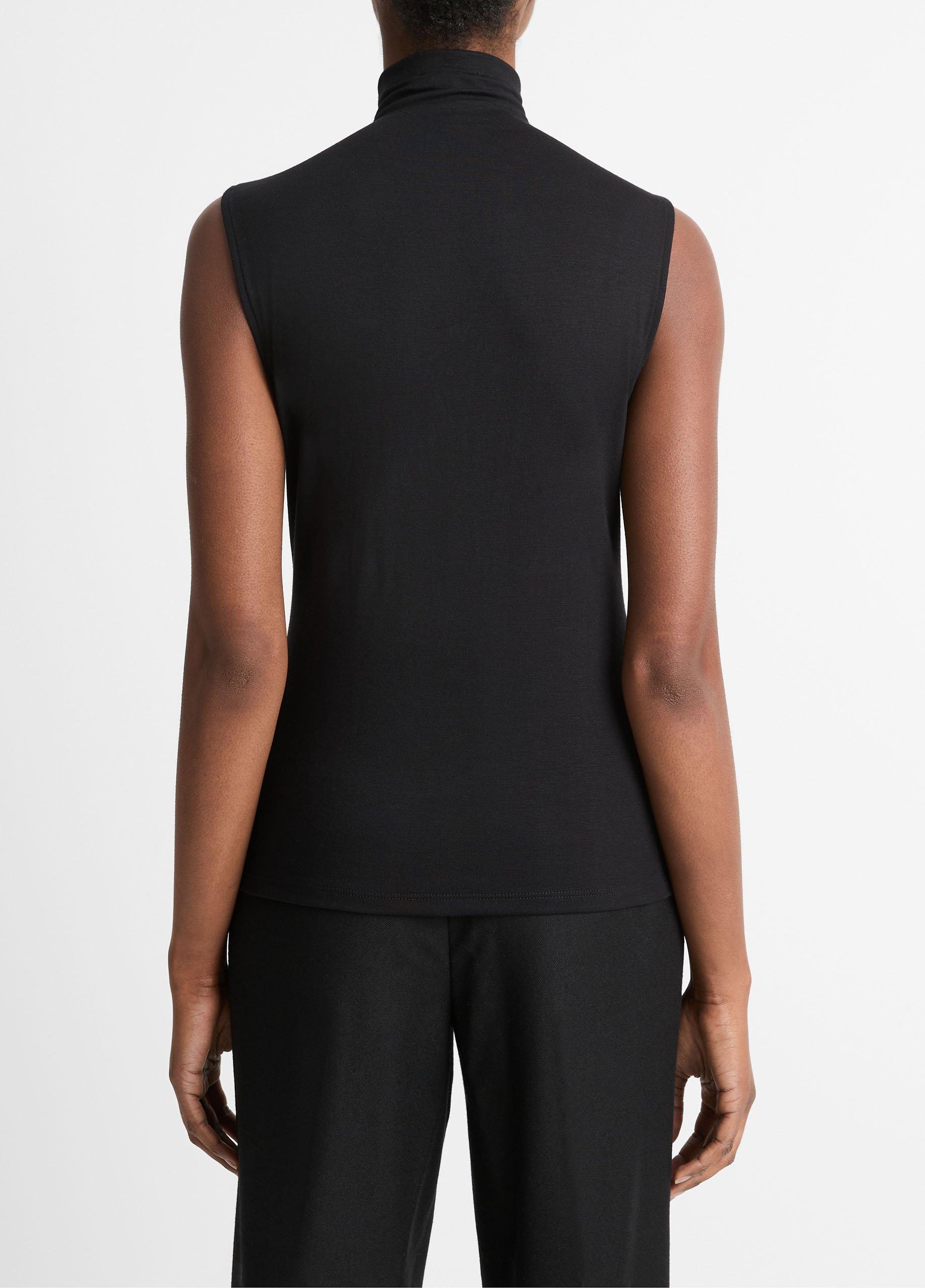 Jersey Sleeveless Turtleneck image number 3