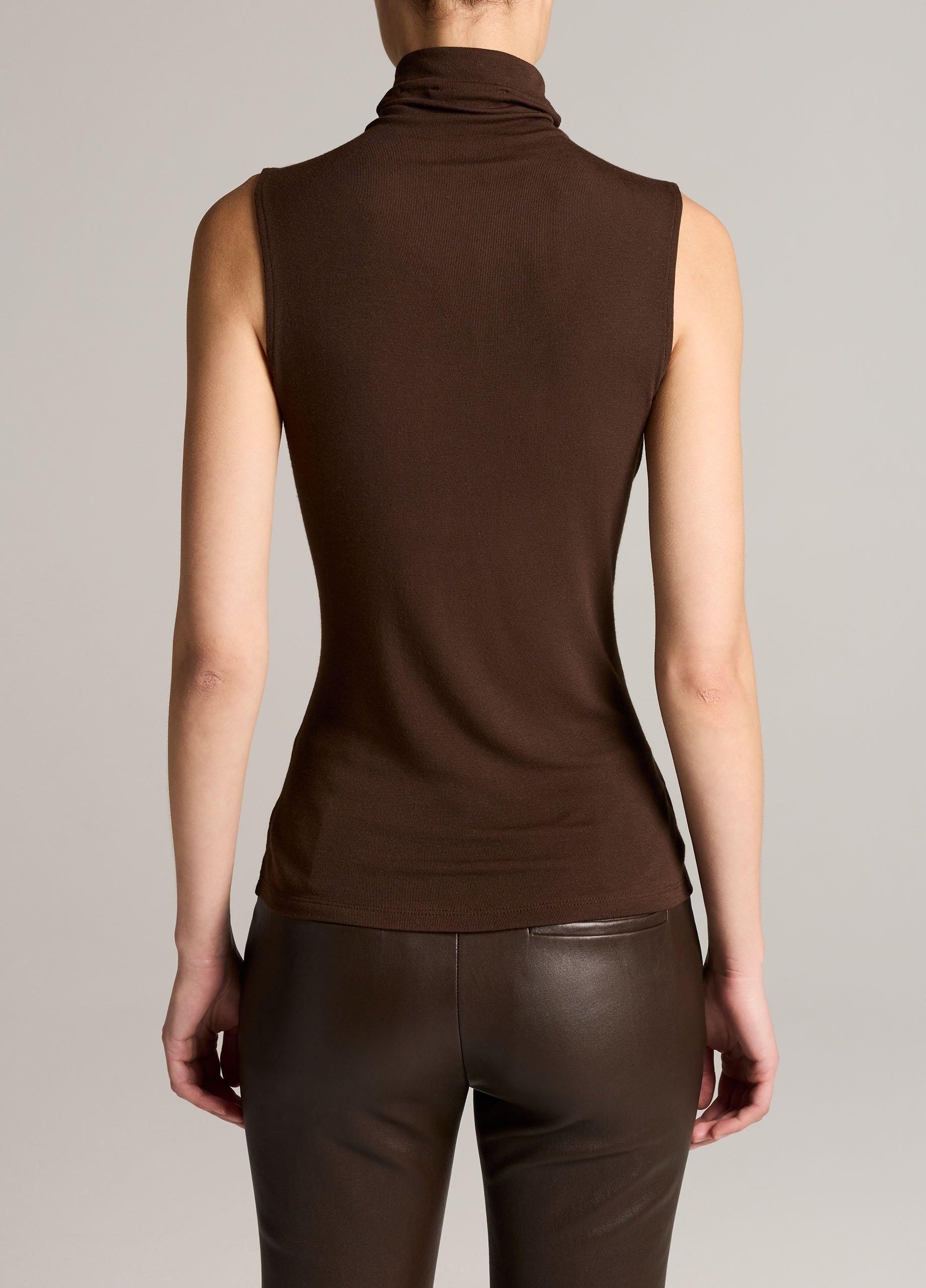 Jersey Sleeveless Turtleneck image number 2