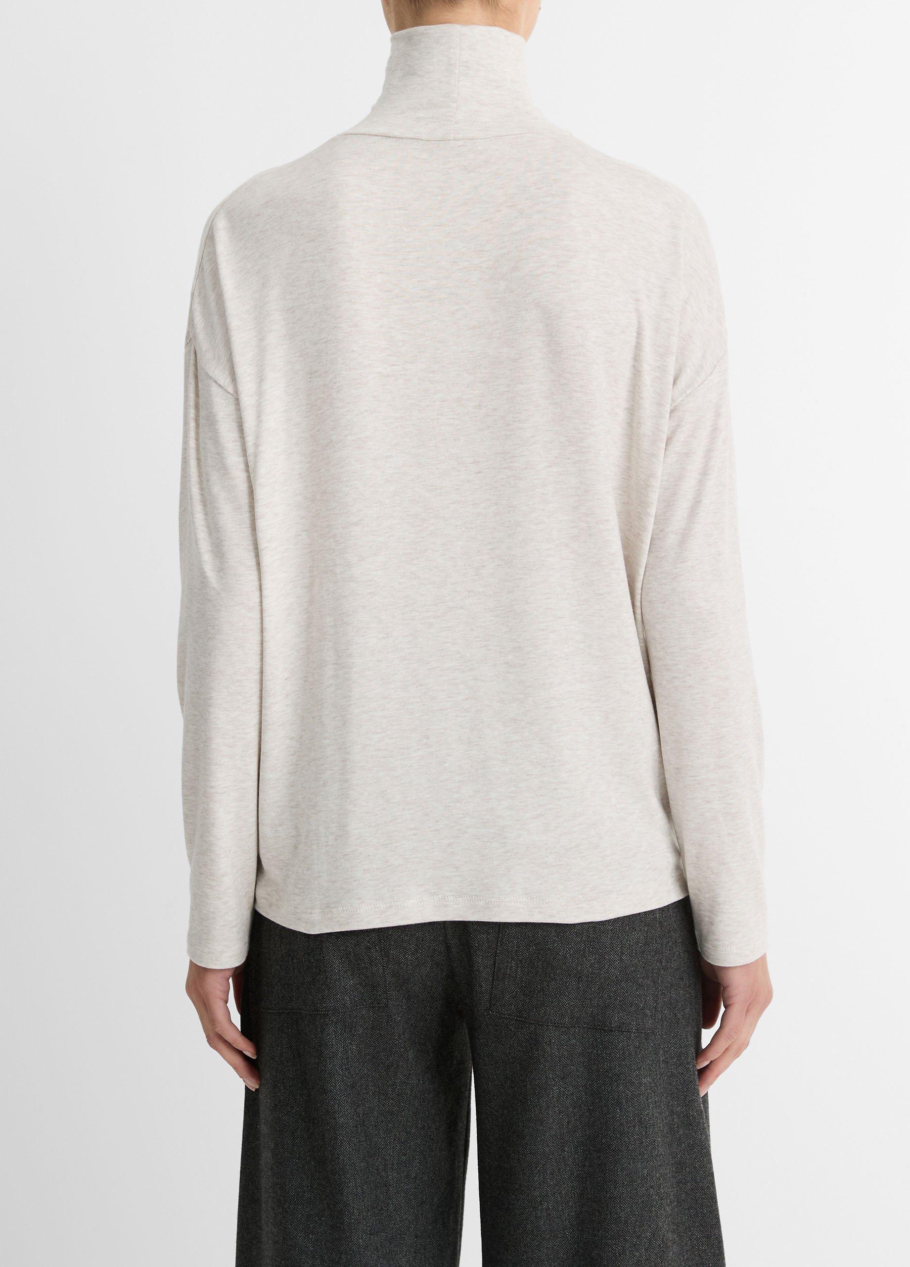 Relaxed Long-Sleeve Turtleneck Top image number 3
