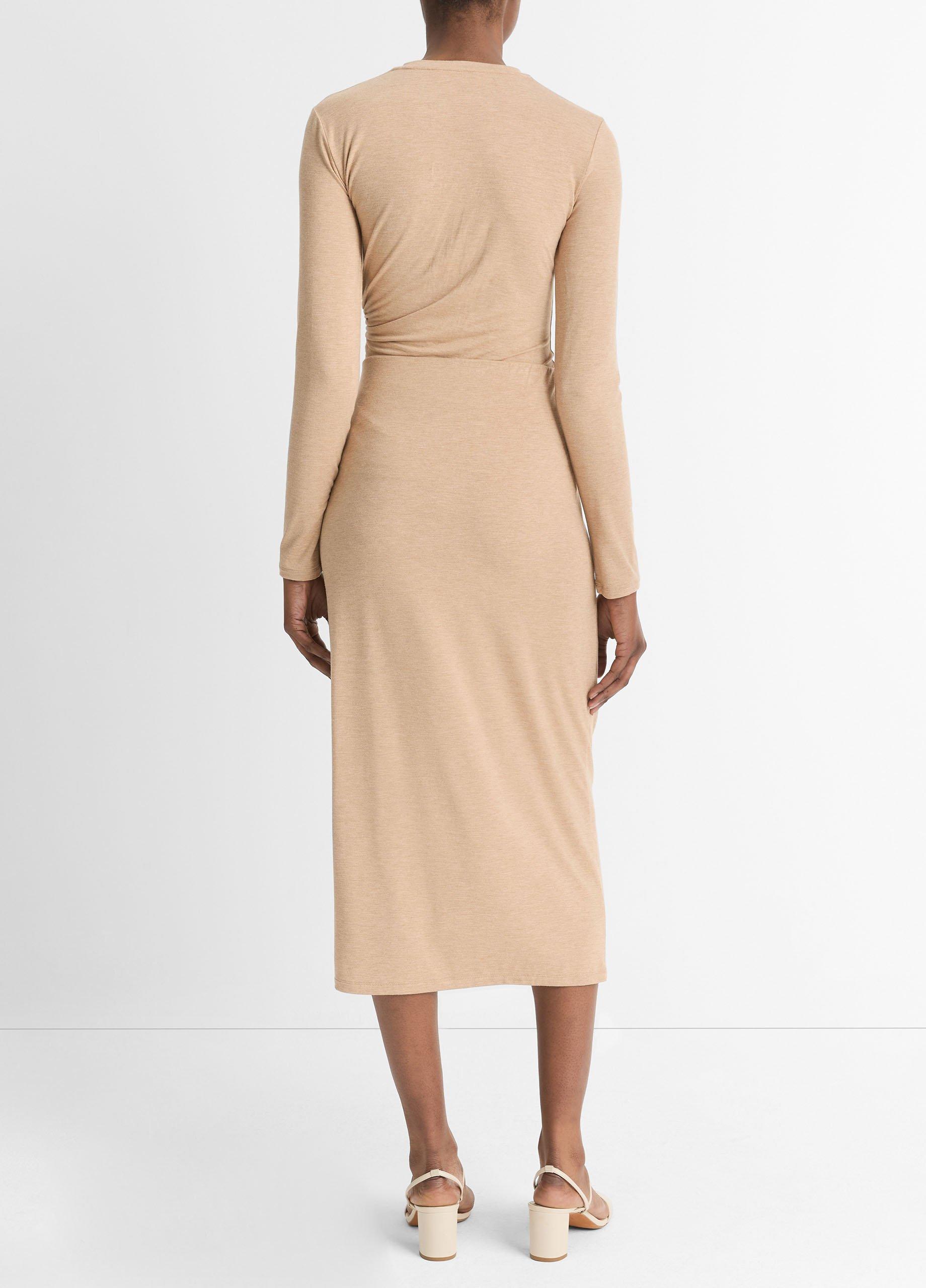 Thumbnail of Side-Drape Jersey Midi Skirt