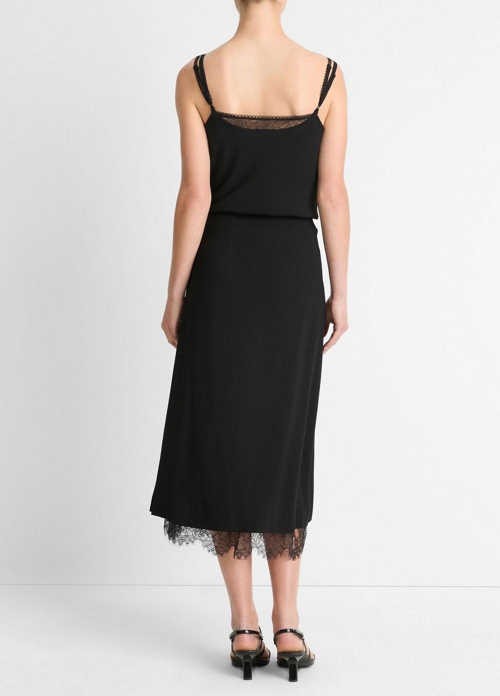 Lace-Paneled-Straight-Skirt- Lace-Paneled-Straight-Skirt-