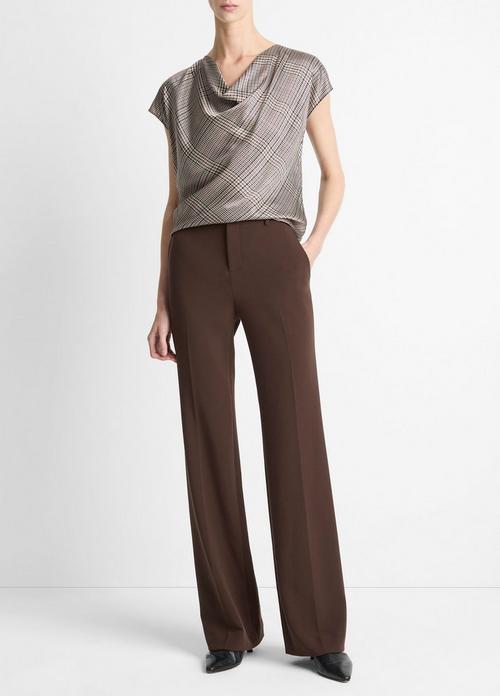 Mid-Rise Tailored Flare Pant