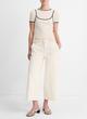 Cotton Mid-Rise Utility Wide Crop Pant image number 0