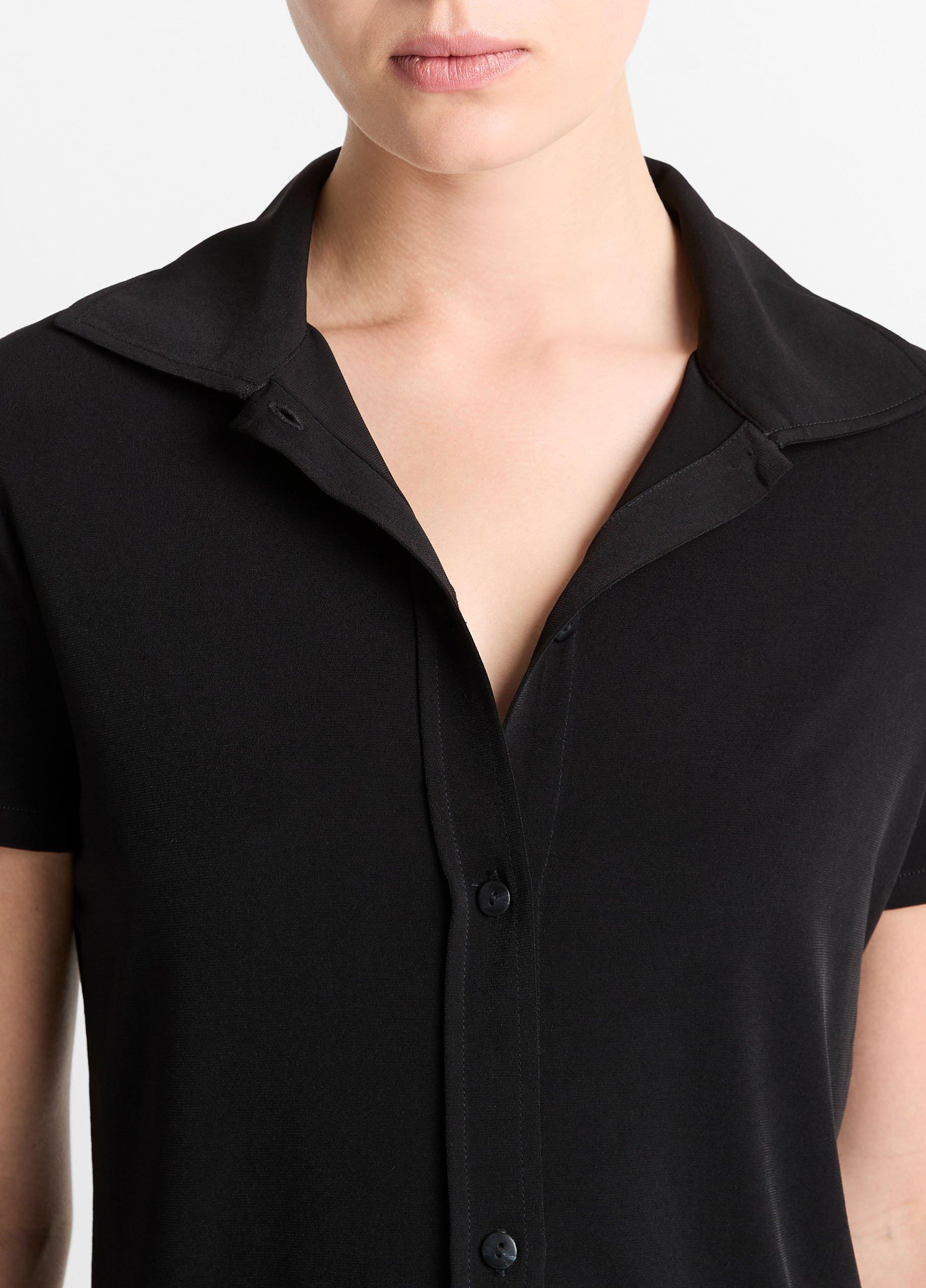 Vince Black Button Up popular Shirt