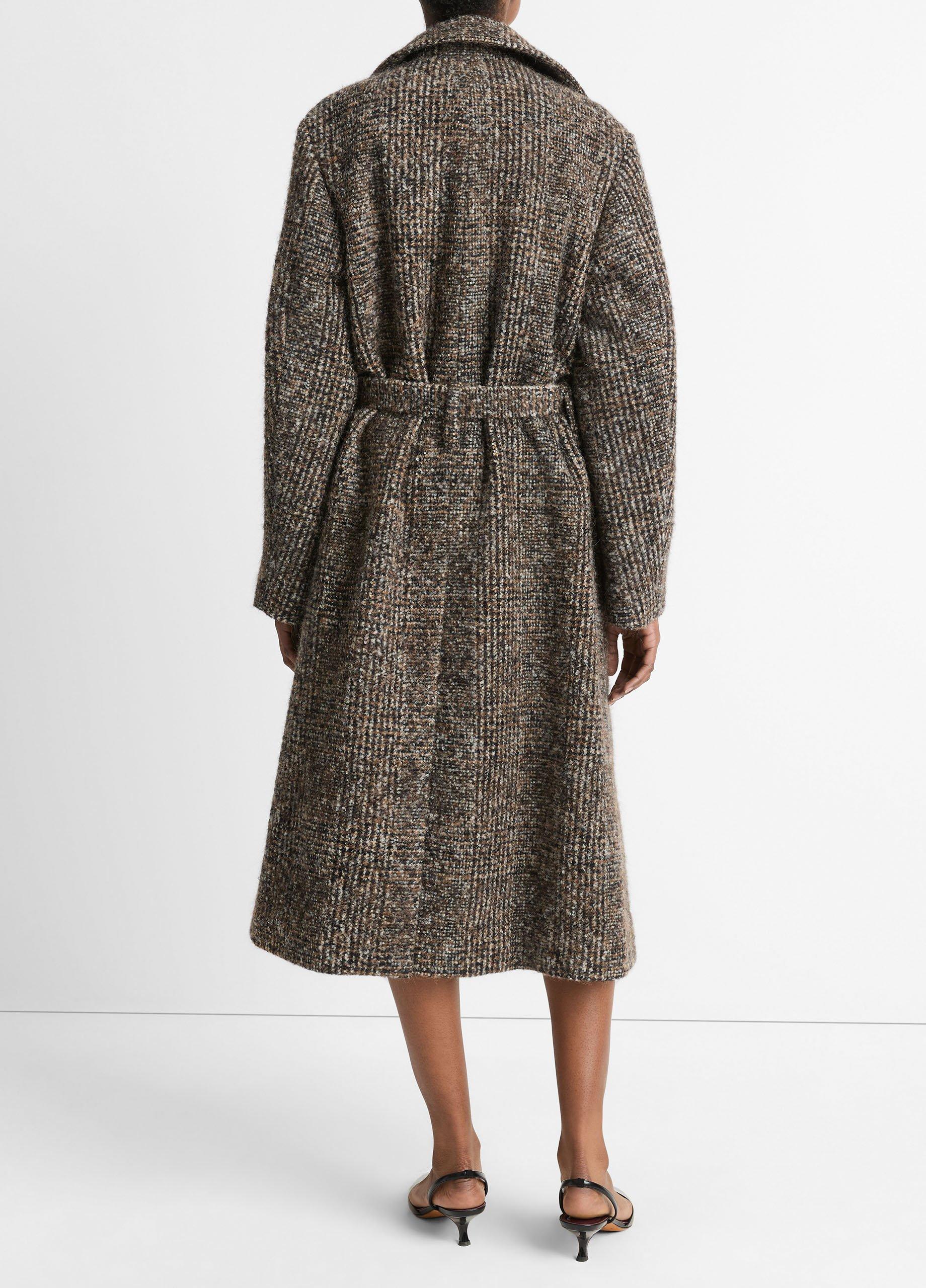ジャケット・アウター loose wool blend soutien collar coat Super Fine Tropical Wool Soutien Collar Coat