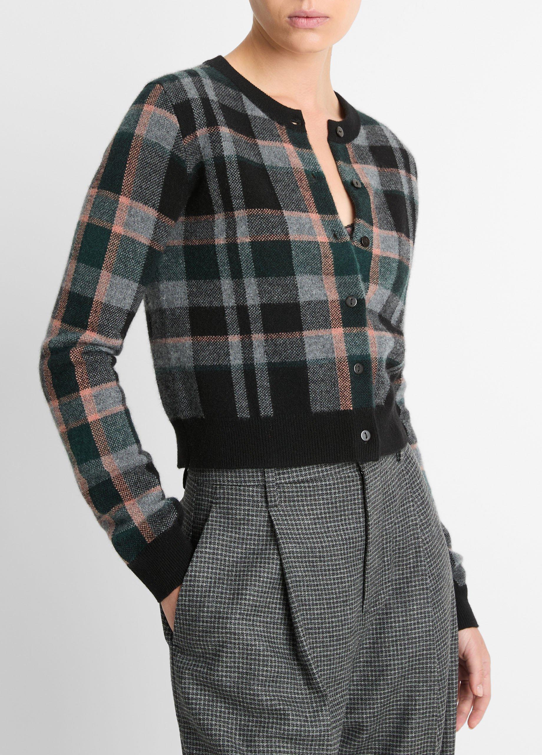 Thumbnail of Plaid Cashmere Cardigan
