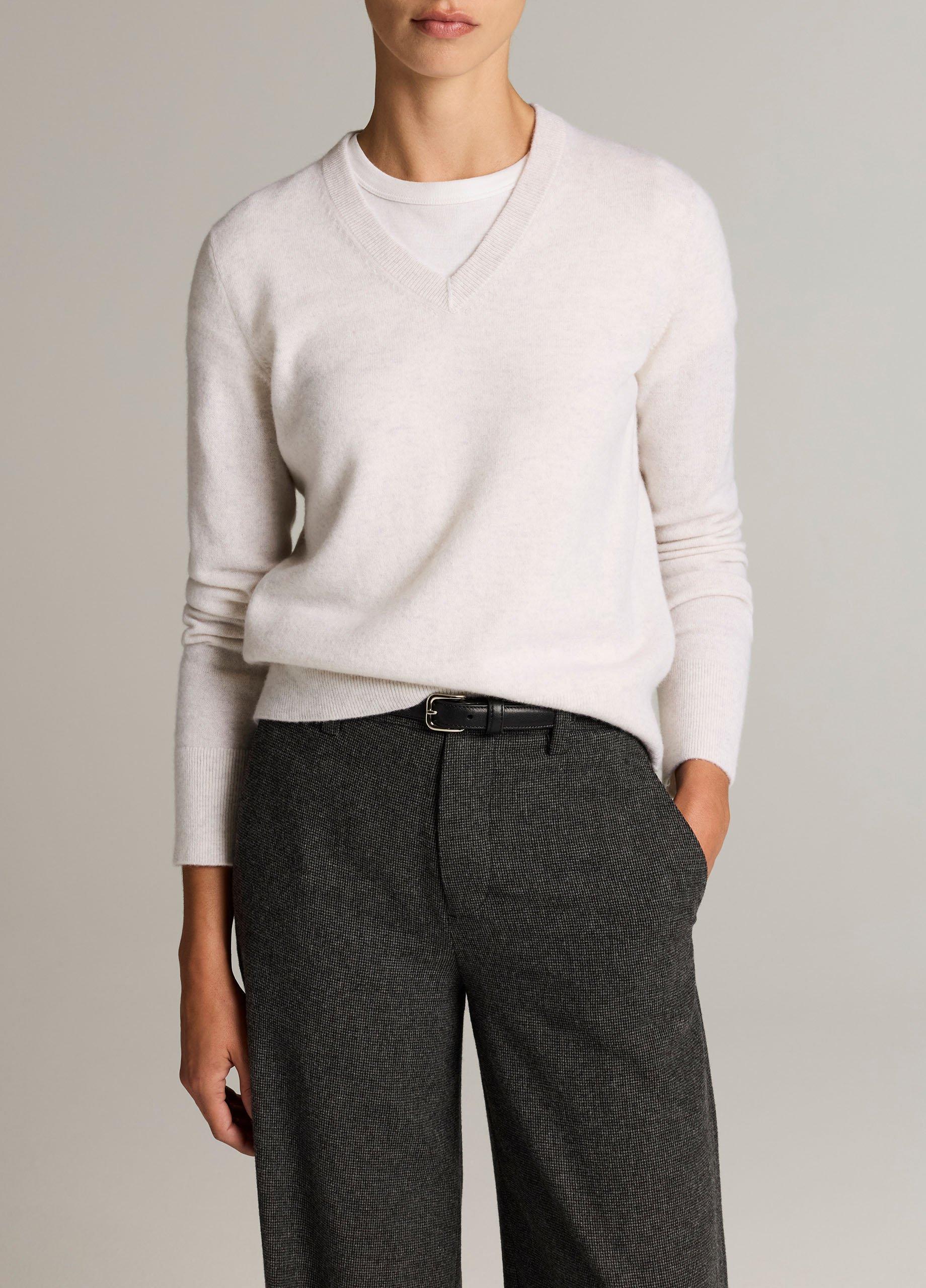 Cashmere Casual V-Neck Sweater image number 0