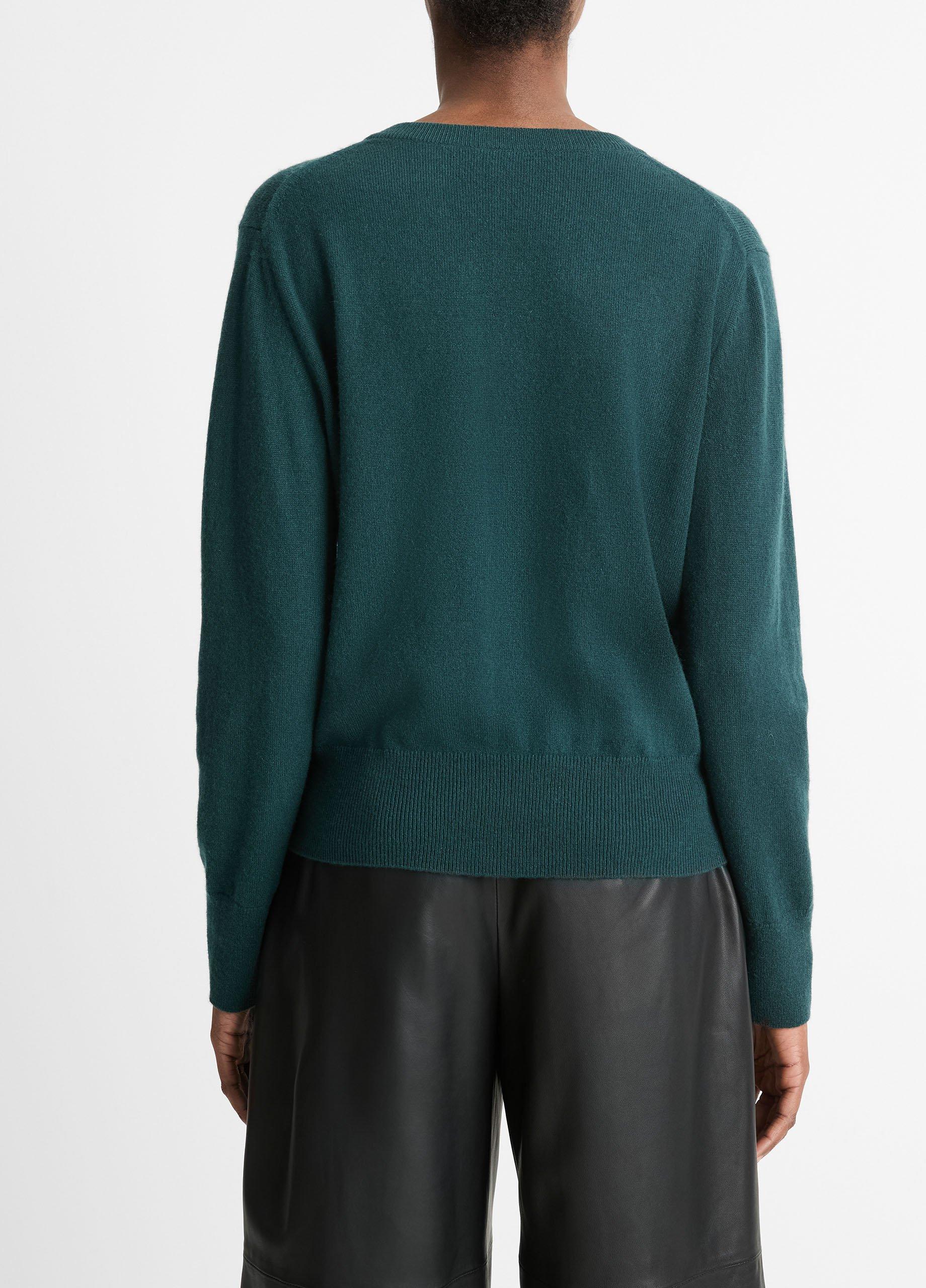 Cashmere Casual V-Neck Sweater in Sweaters | Vince