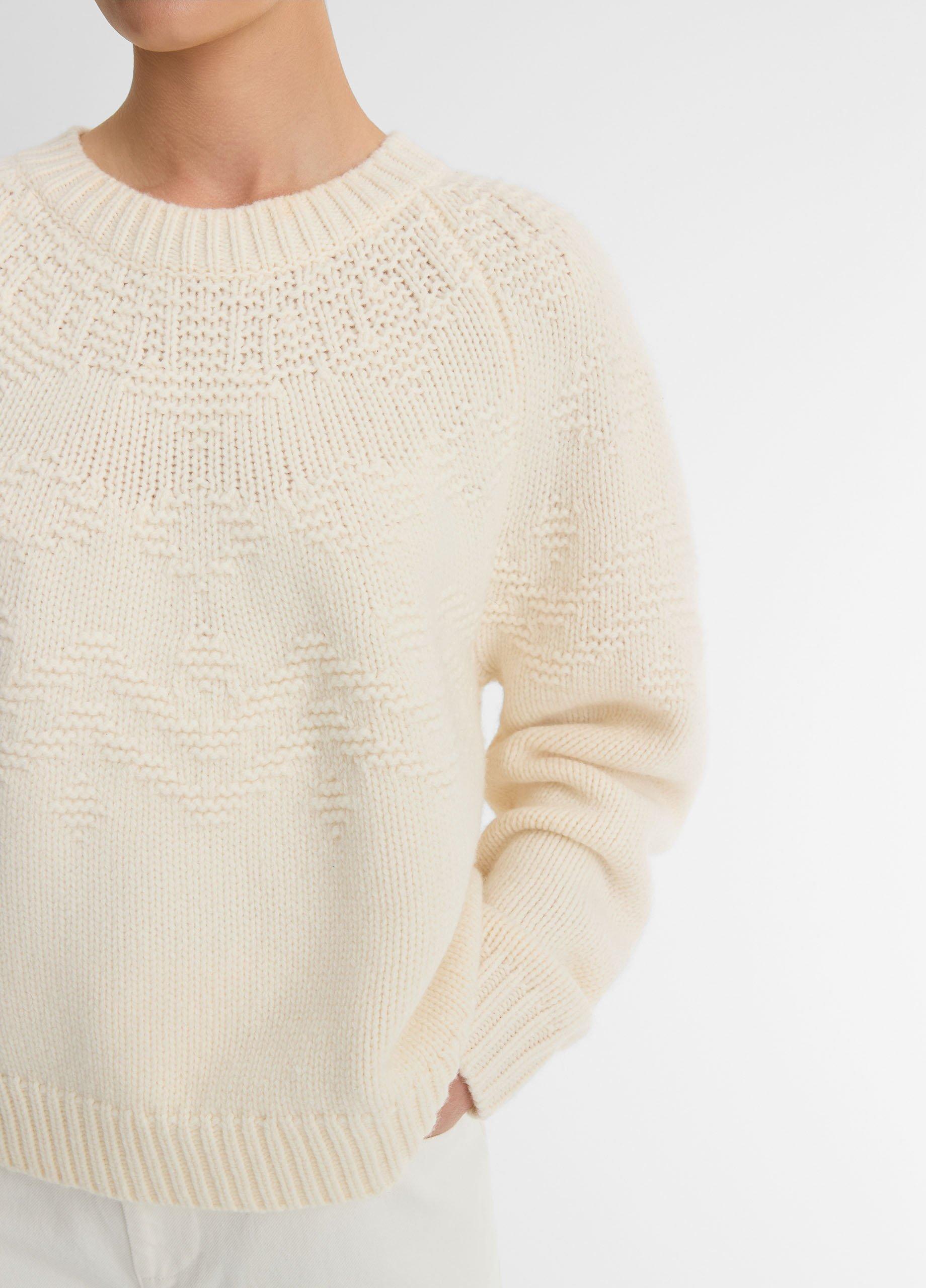 Thumbnail of Fair Isle Textured Wool Raglan Sweater