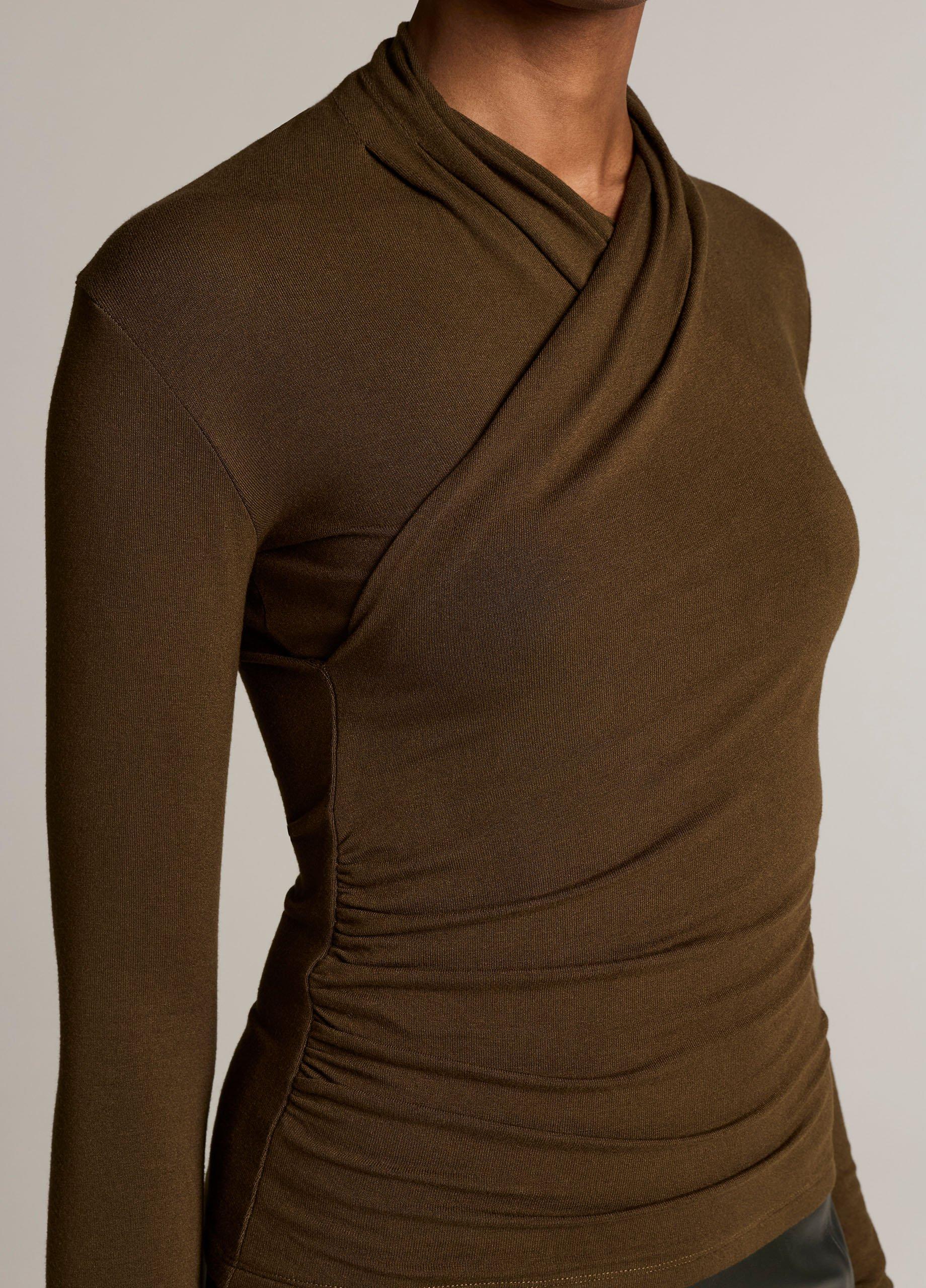 Fixed Wrap Long-Sleeve Top image number 1