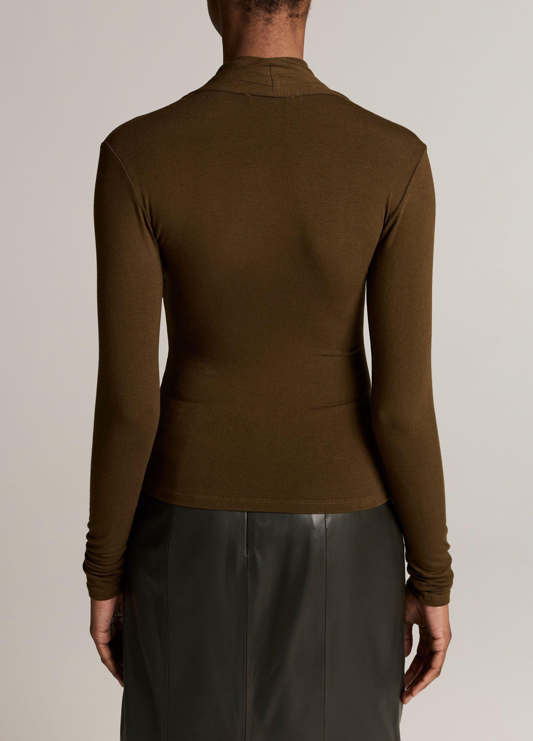 Fixed Wrap Long-Sleeve Top image number 2