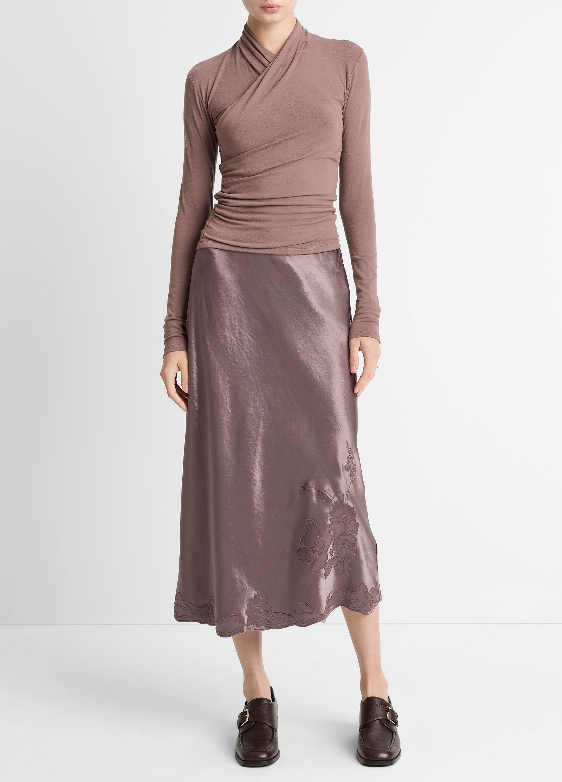 Fixed Wrap Long-Sleeve Top image number 3