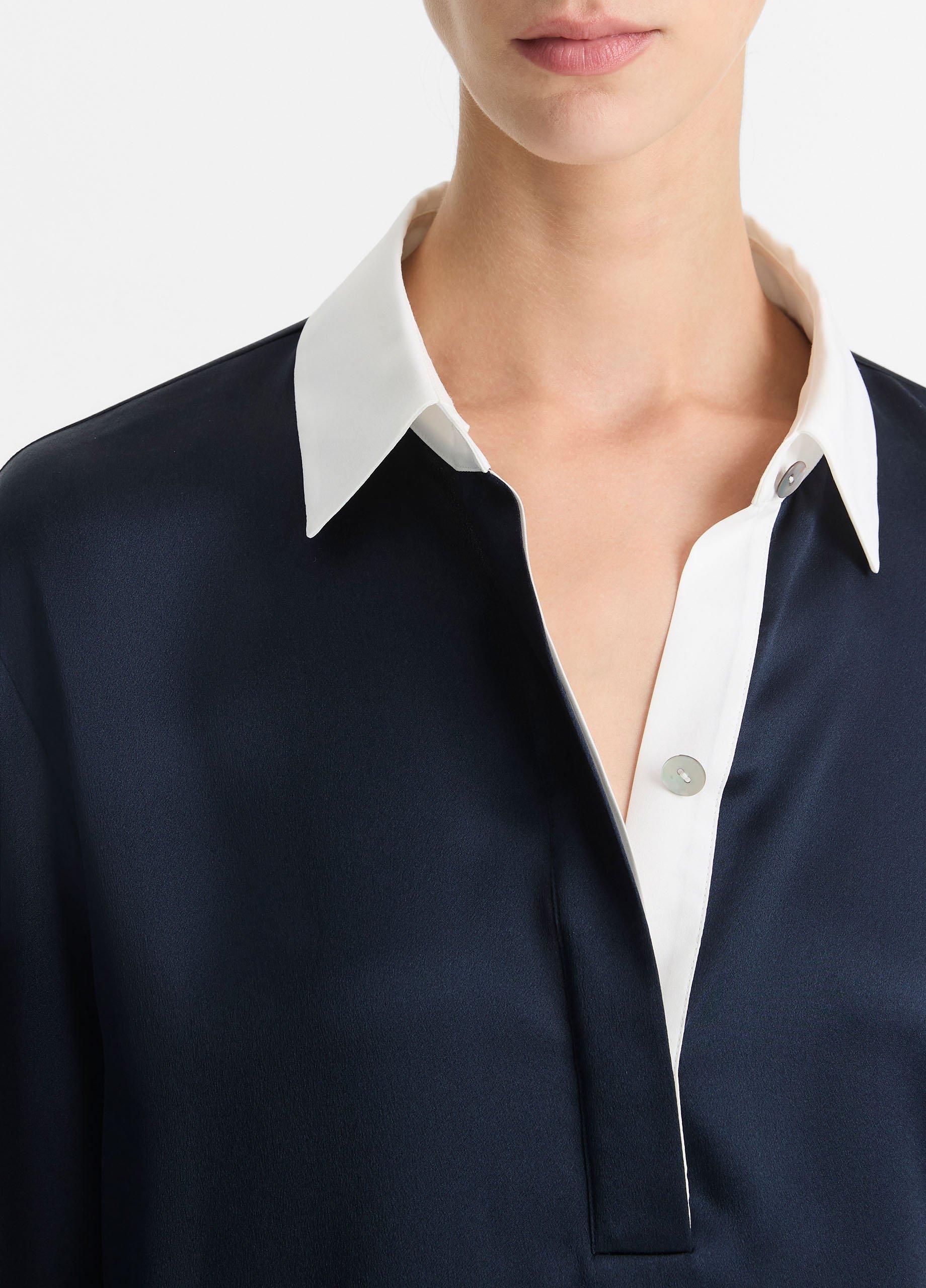 Silk Satin Rugby Shirt image number 1