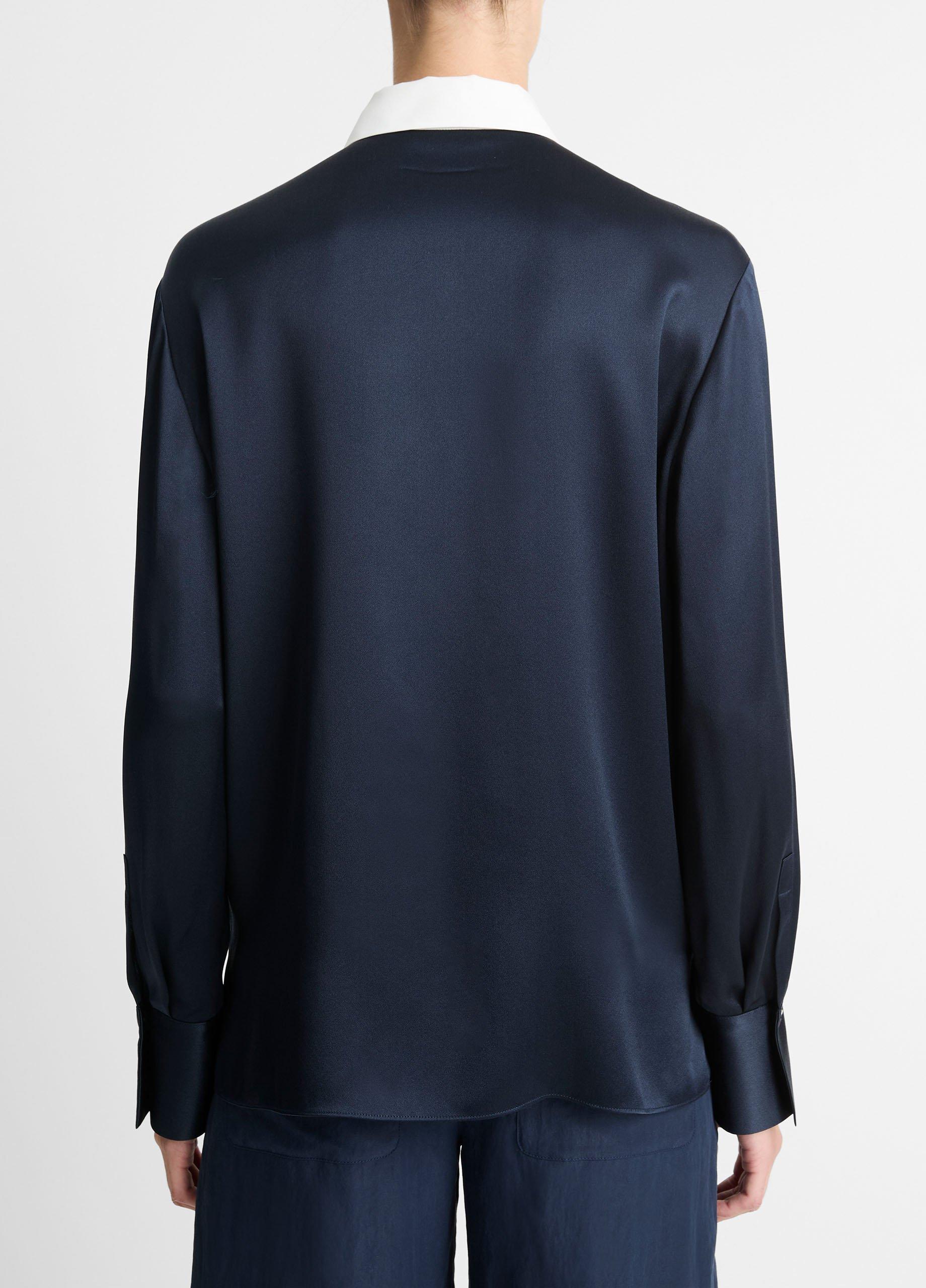 Silk Satin Rugby Shirt image number 3