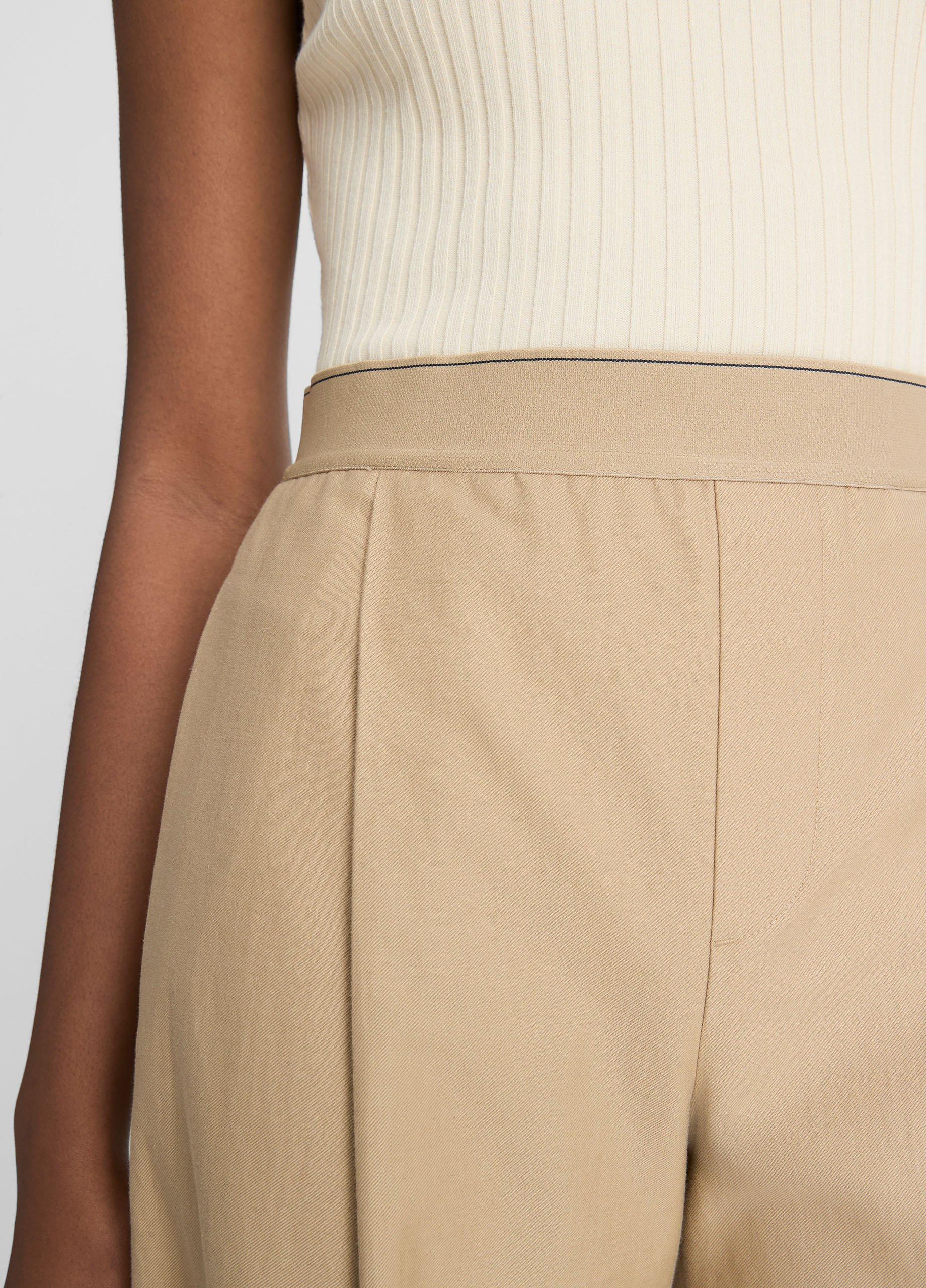 Thumbnail of Elastic-Waistband Cotton-Wool Wide-Leg Pant
