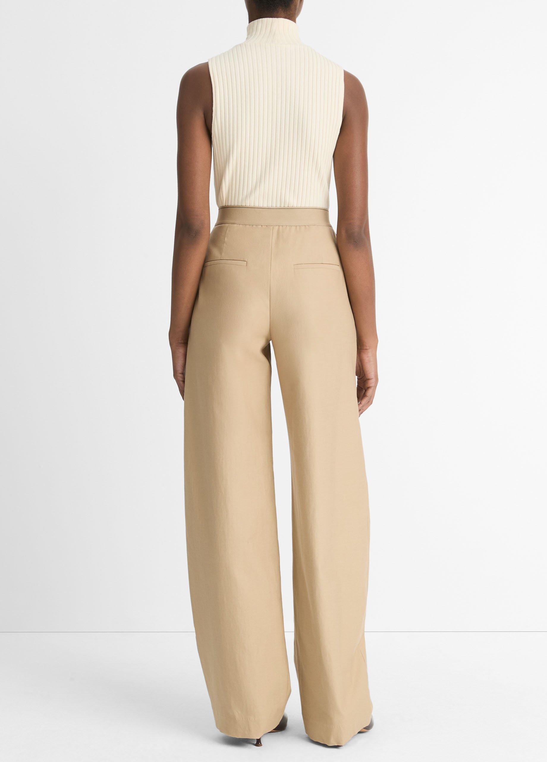 Thumbnail of Elastic-Waistband Cotton-Wool Wide-Leg Pant