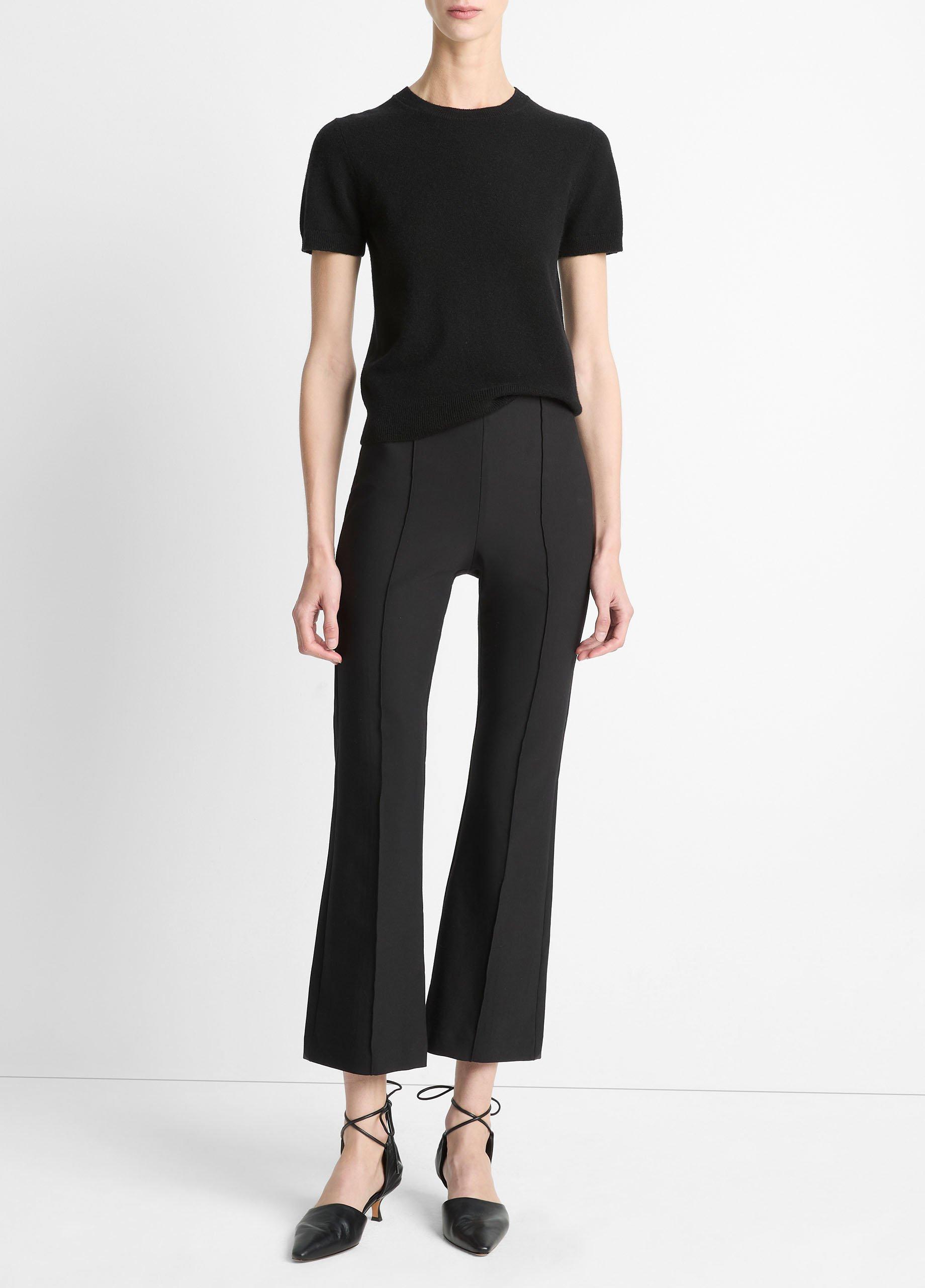 Niki Mid-Rise Pintuck Crop Flare Pant image number 0