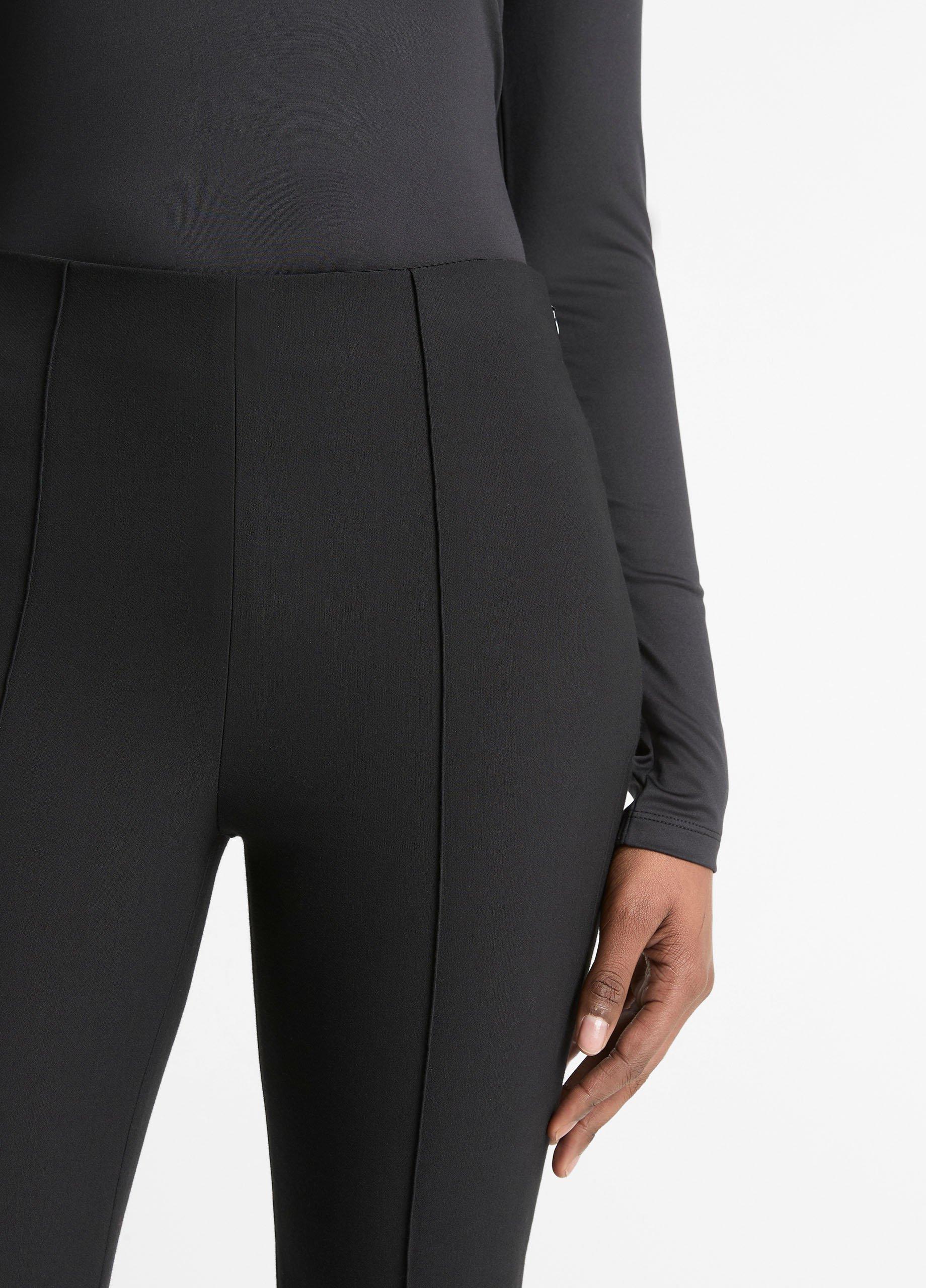 Mid-Rise Pintuck Crop Flare Pant in Trousers | Vince