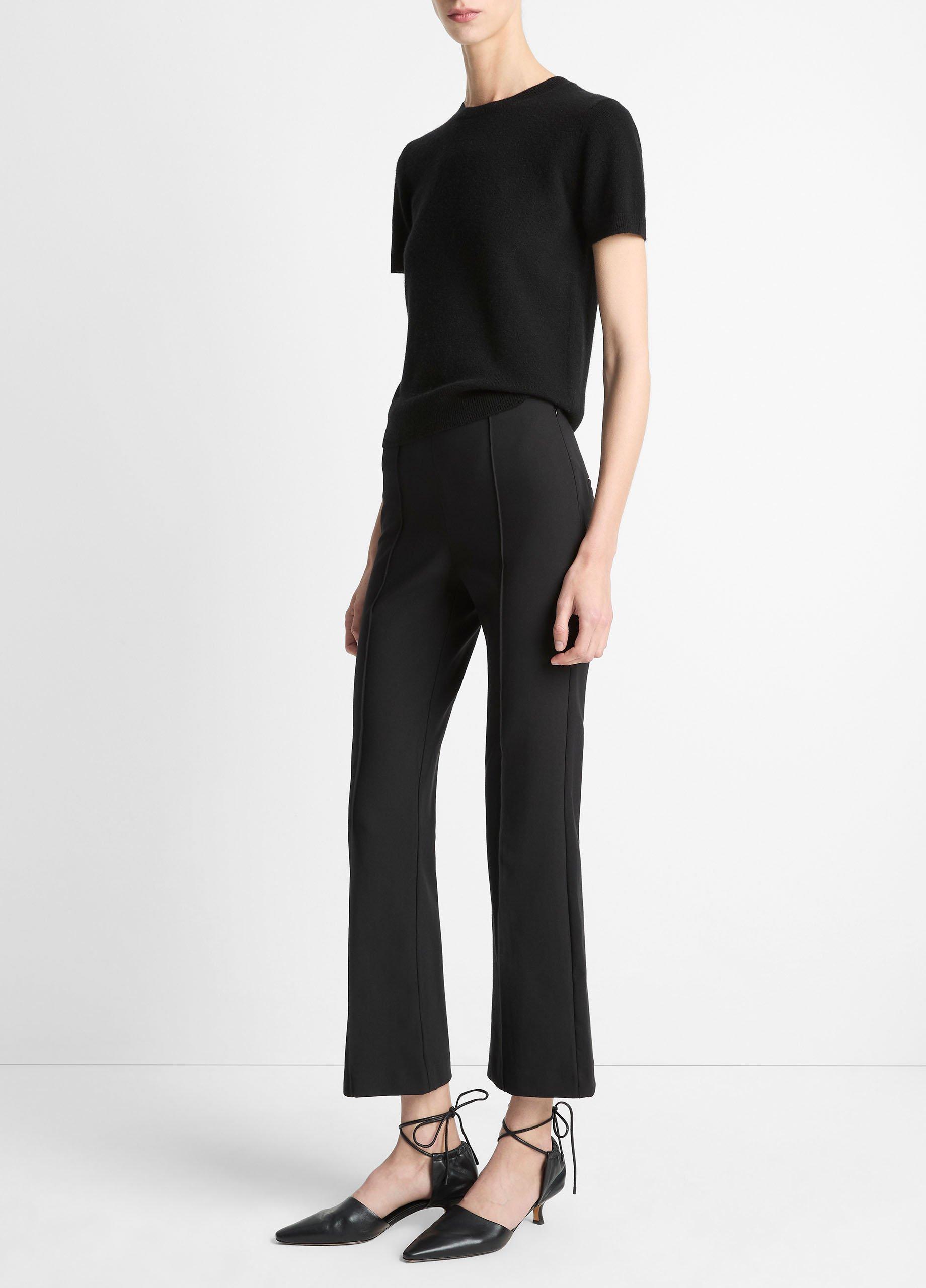 Niki Mid-Rise Pintuck Crop Flare Pant image number 1