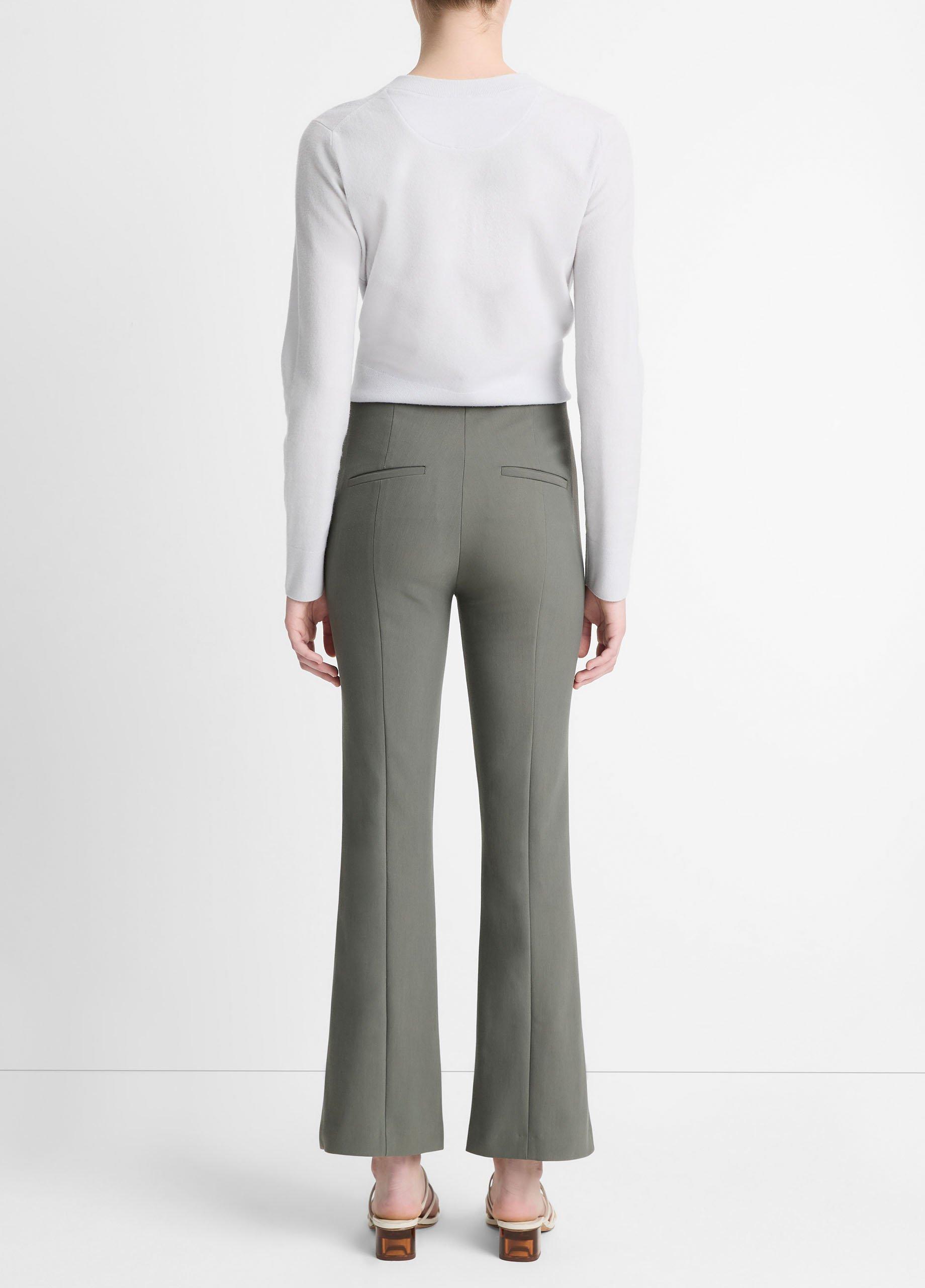 Mid-Rise Pintuck Crop Flare Pant image number 2