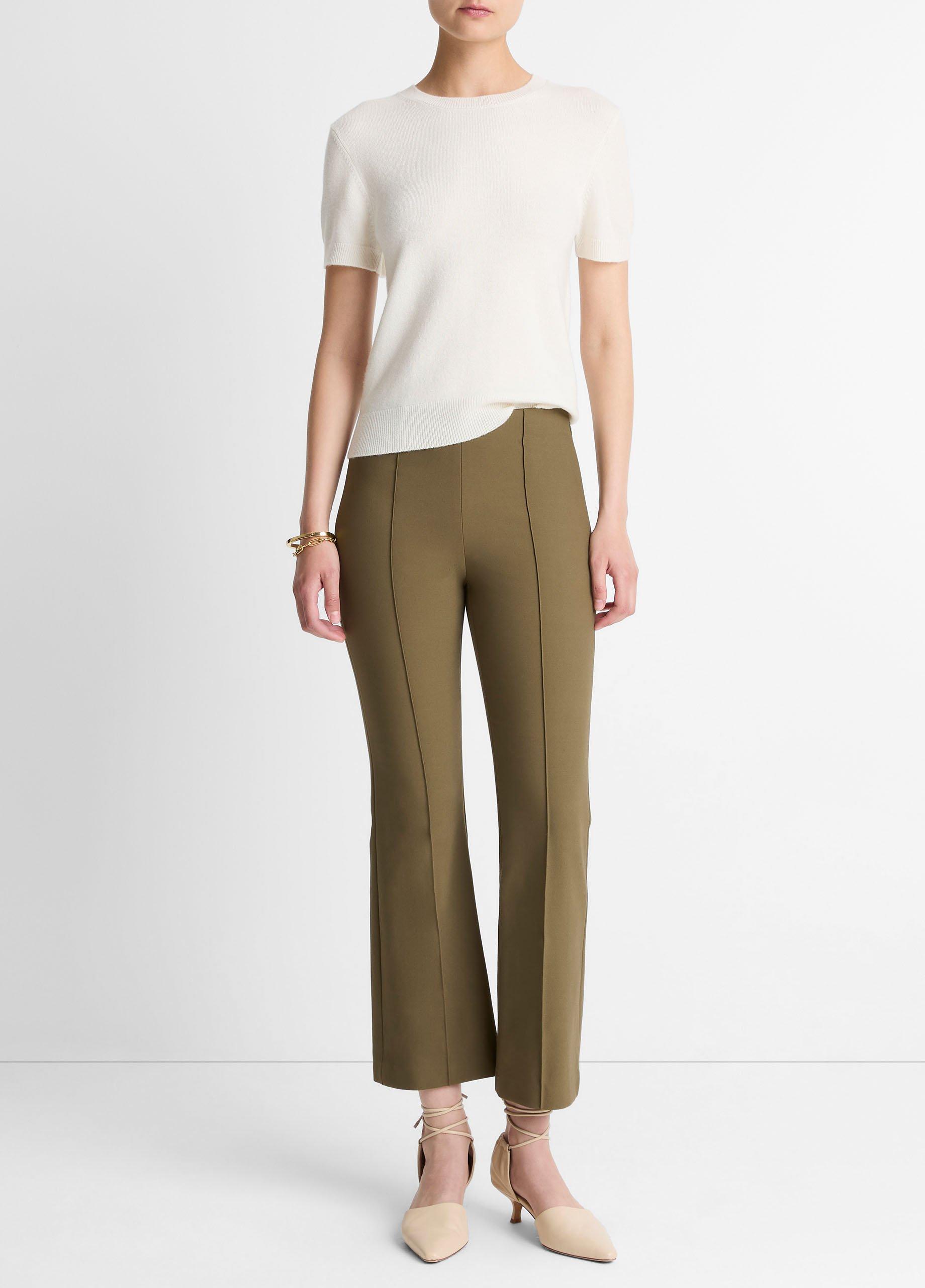 Niki Mid-Rise Pintuck Crop Flare Pant image number 0