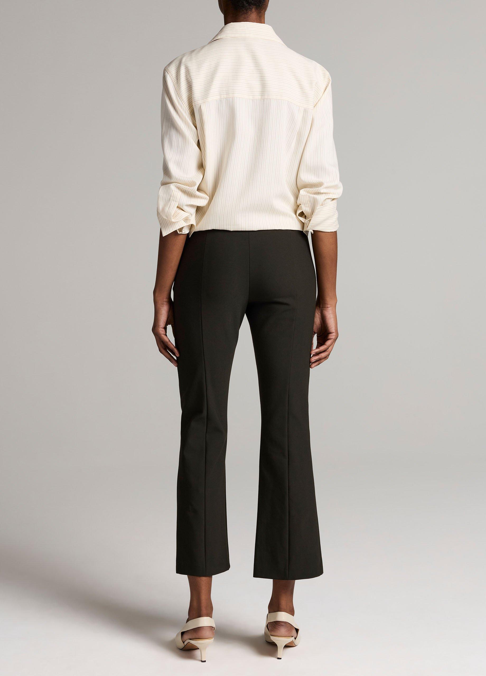 Niki Mid-Rise Pintuck Crop Flare Pant image number 2