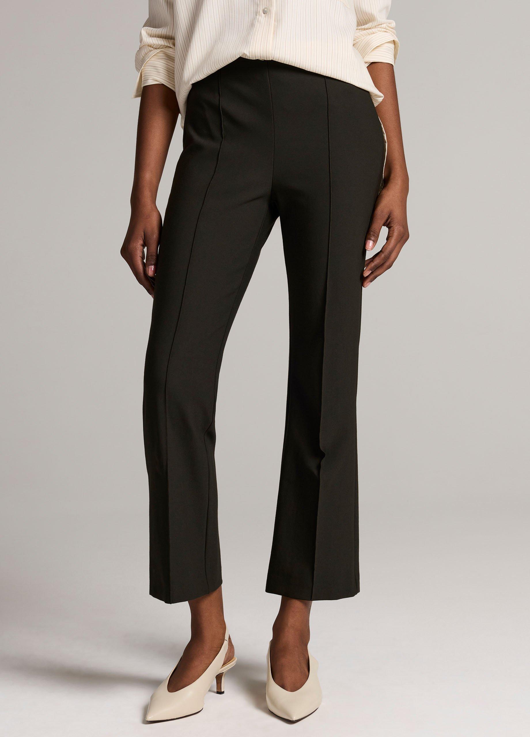 Niki Mid-Rise Pintuck Crop Flare Pant image number 3
