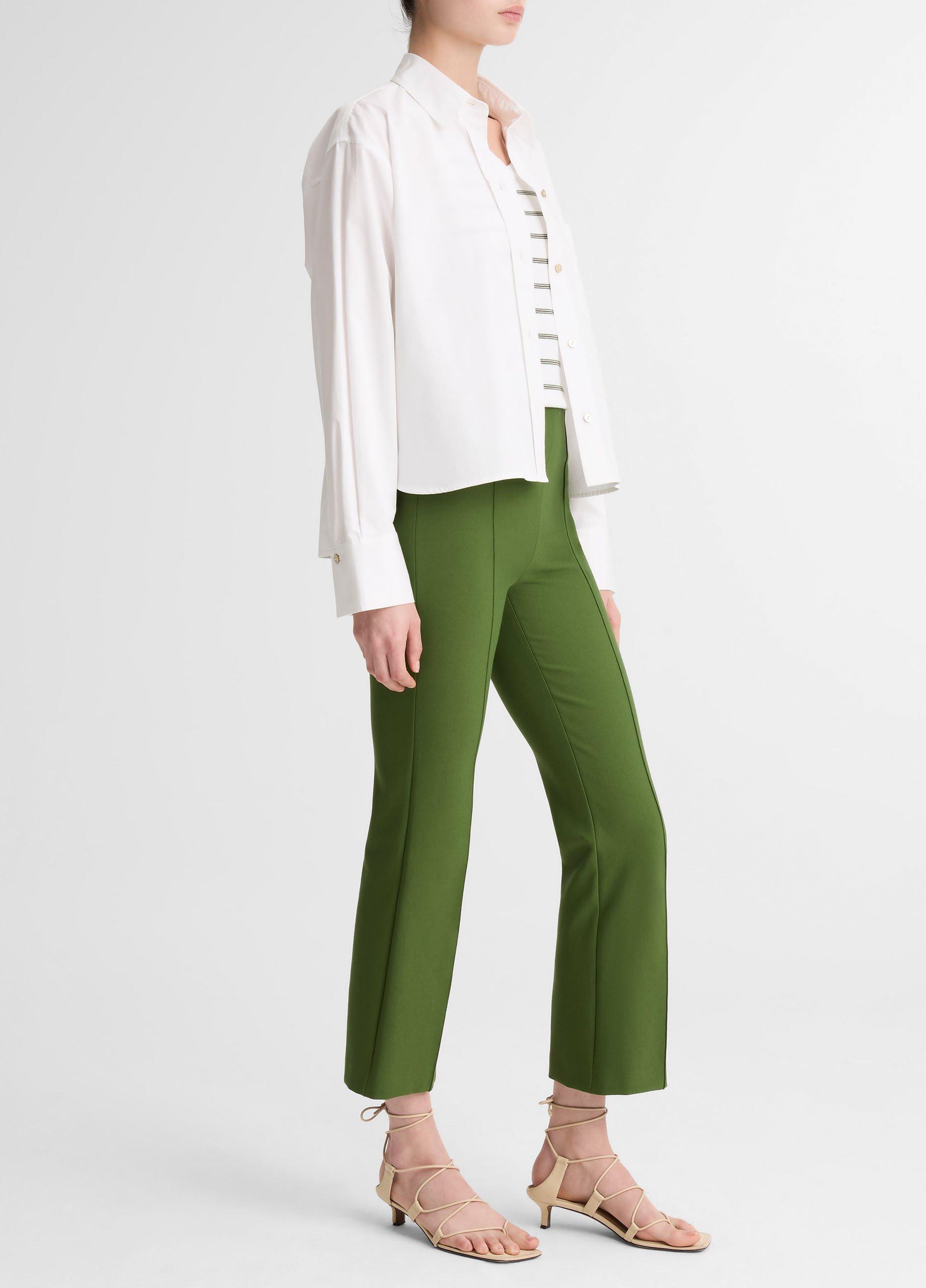 Niki Mid-Rise Pintuck Crop Flare Pant image number 1