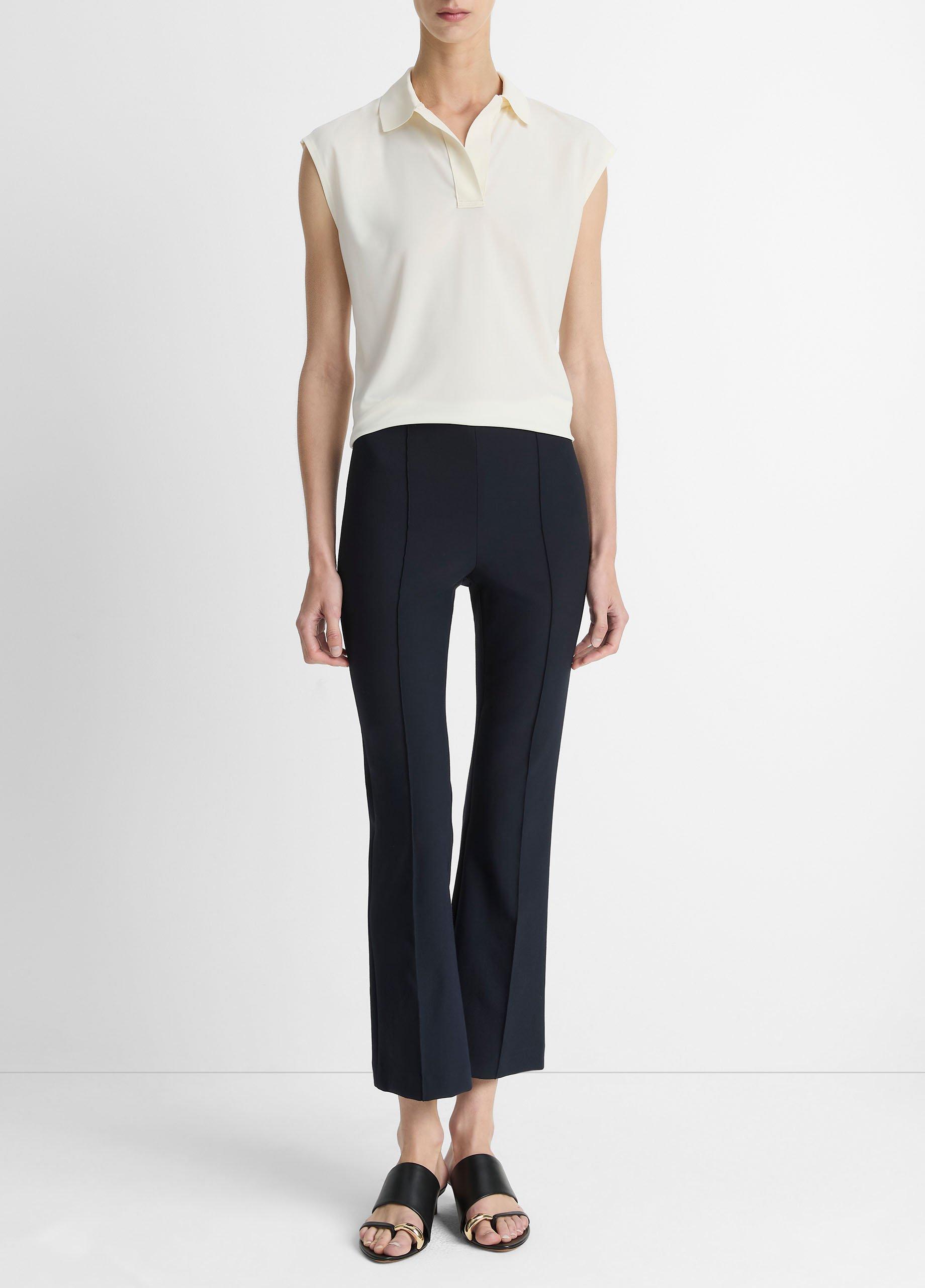 Niki Mid-Rise Pintuck Crop Flare Pant image number 0