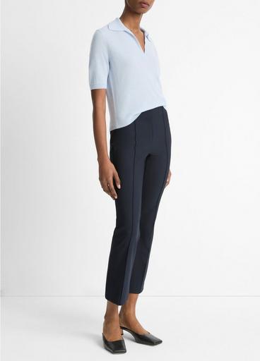 Mid-Rise Pintuck Crop Flare Pant in Pants & Shorts | Vince Mid-Rise Pintuck Crop Flare Pant in Pants & Shorts | Vince