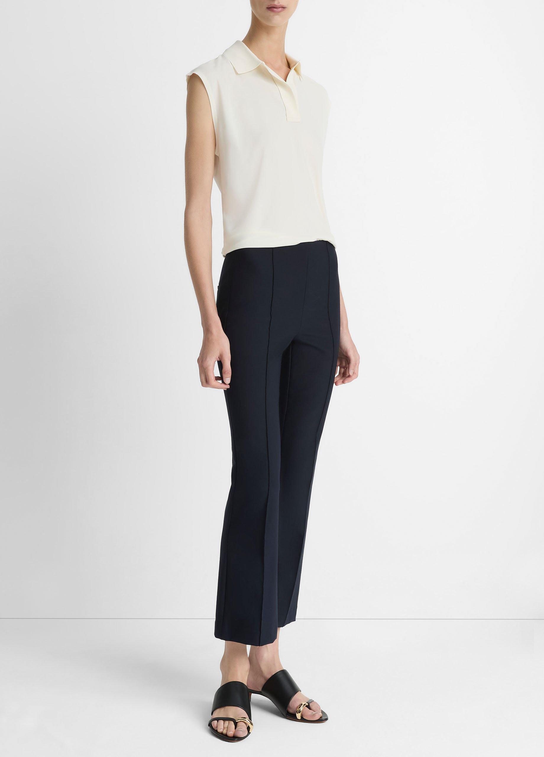 Niki Mid-Rise Pintuck Crop Flare Pant image number 1