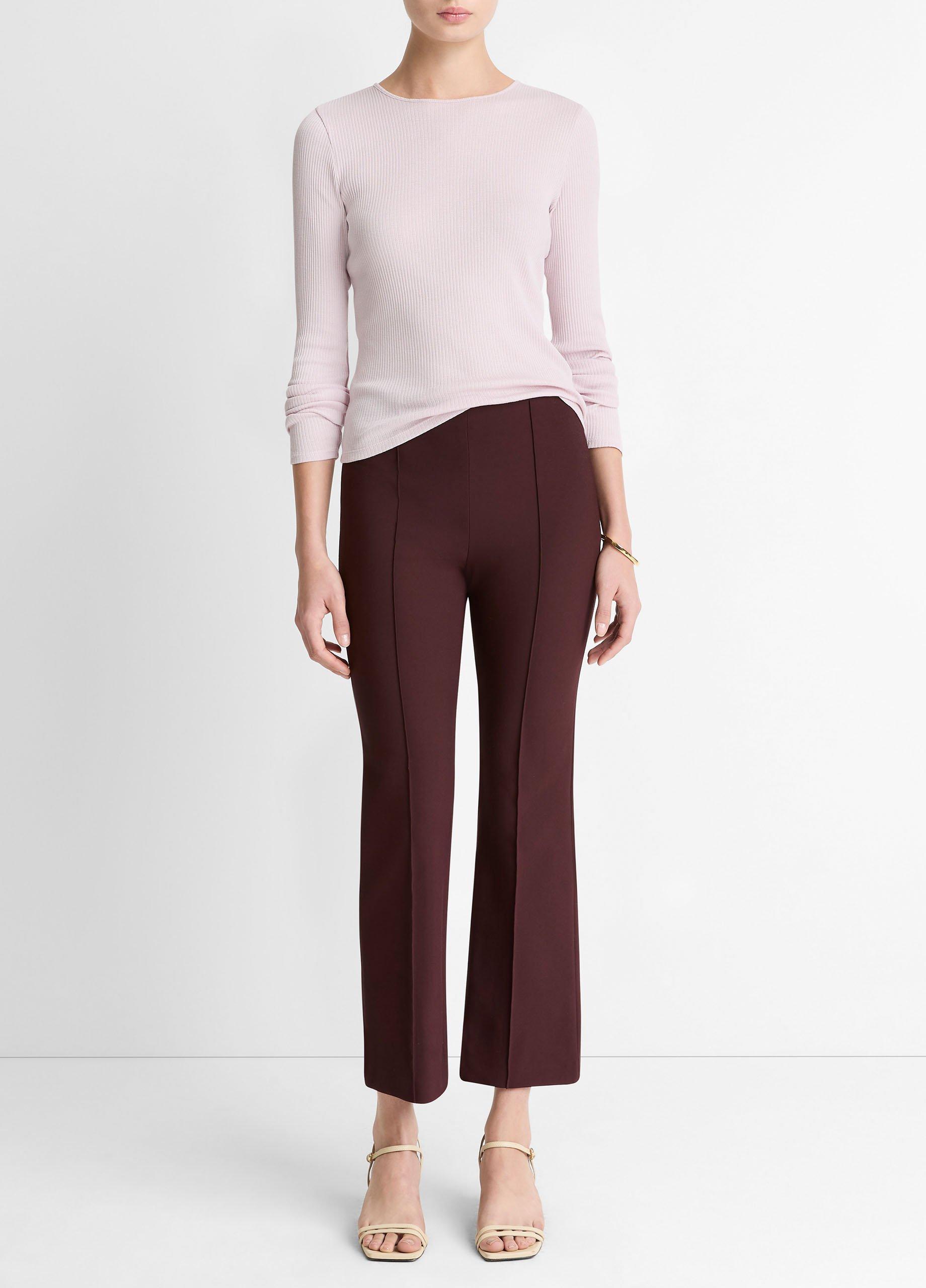 Niki Mid-Rise Pintuck Crop Flare Pant image number 0