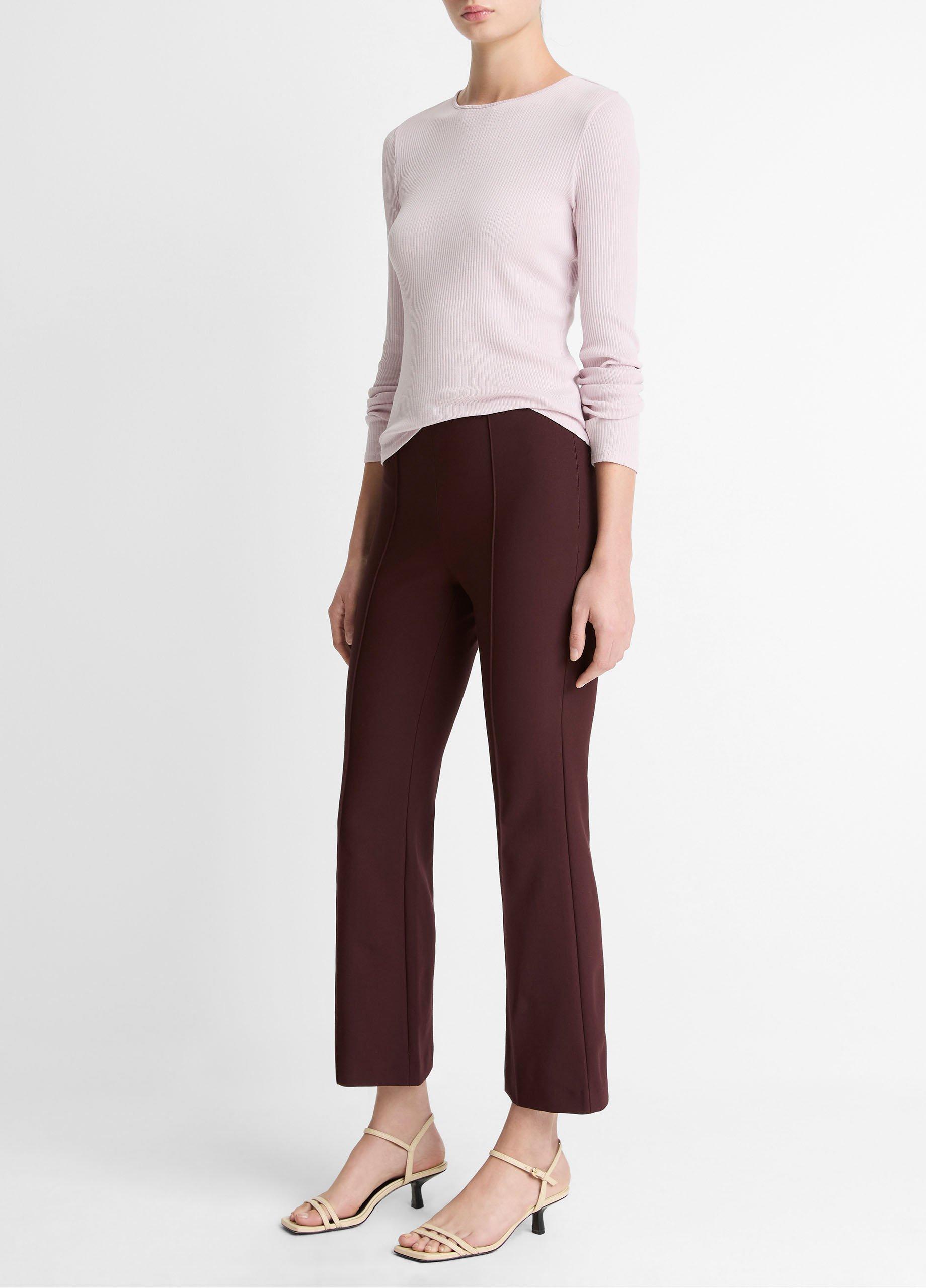 Niki Mid-Rise Pintuck Crop Flare Pant image number 1