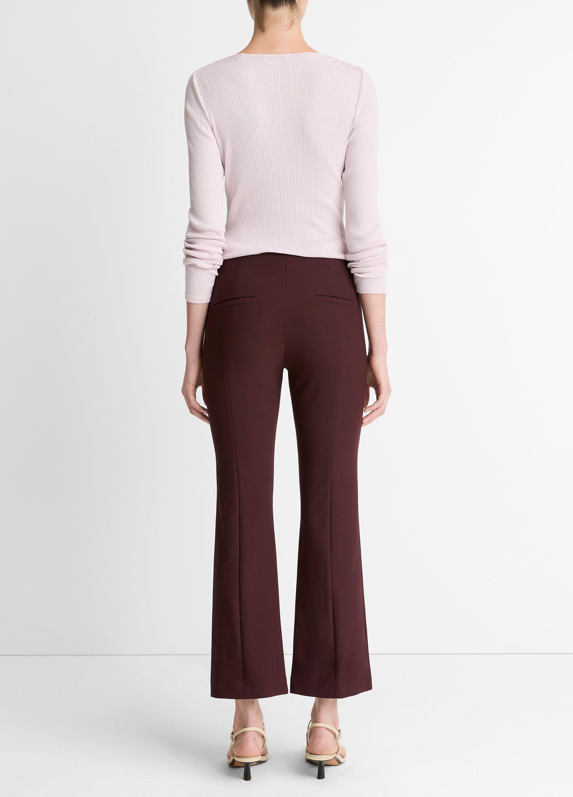 Niki Mid-Rise Pintuck Crop Flare Pant image number 2