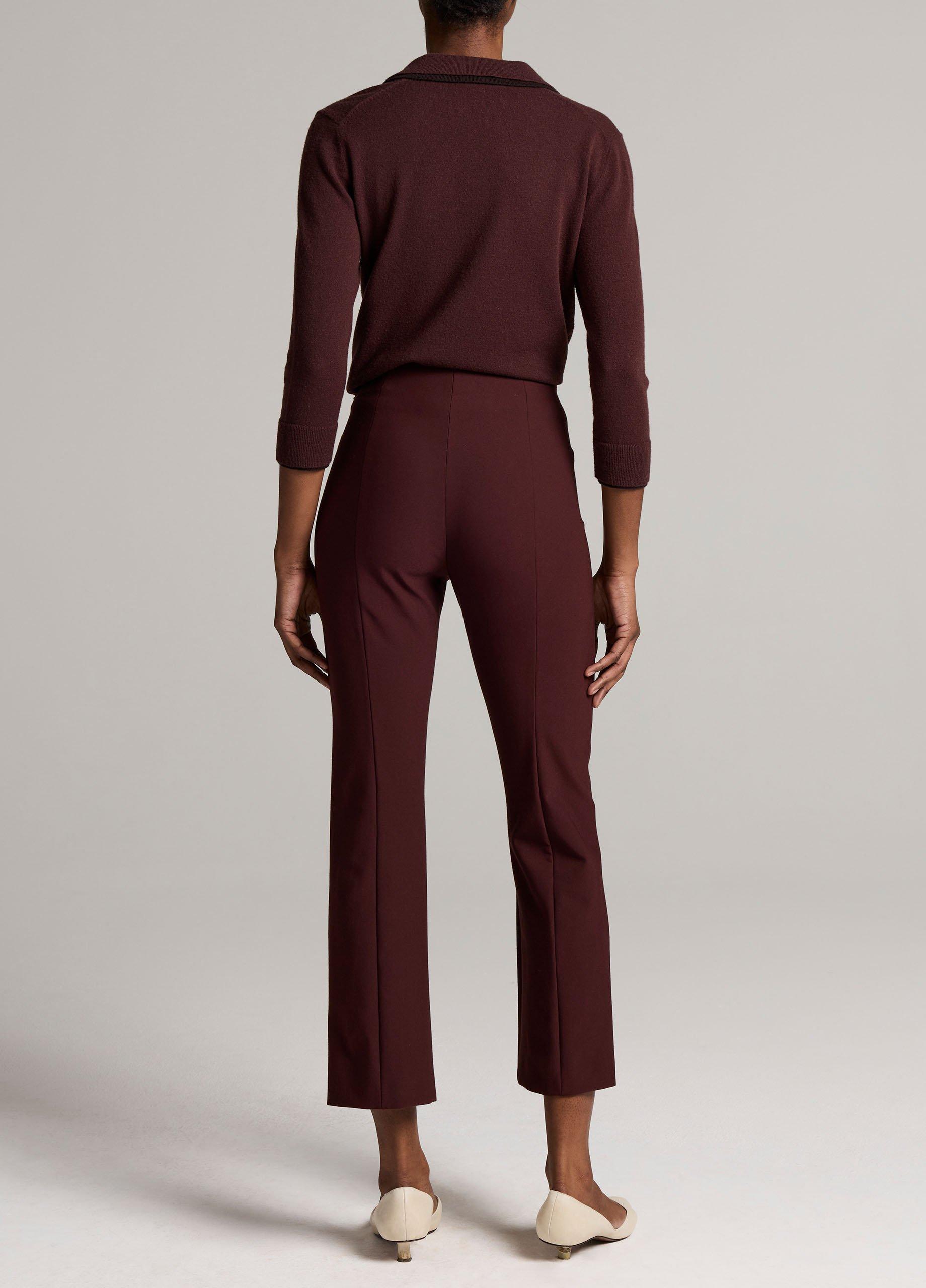 Niki Mid-Rise Pintuck Crop Flare Pant image number 2
