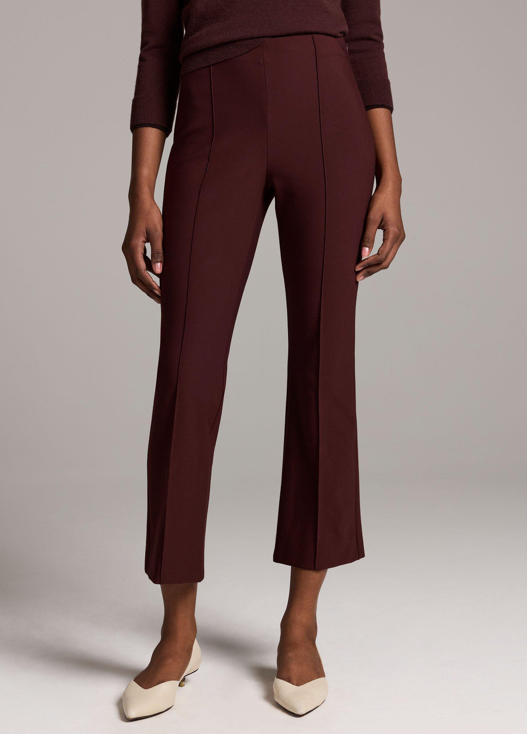 Niki Mid-Rise Pintuck Crop Flare Pant image number 3